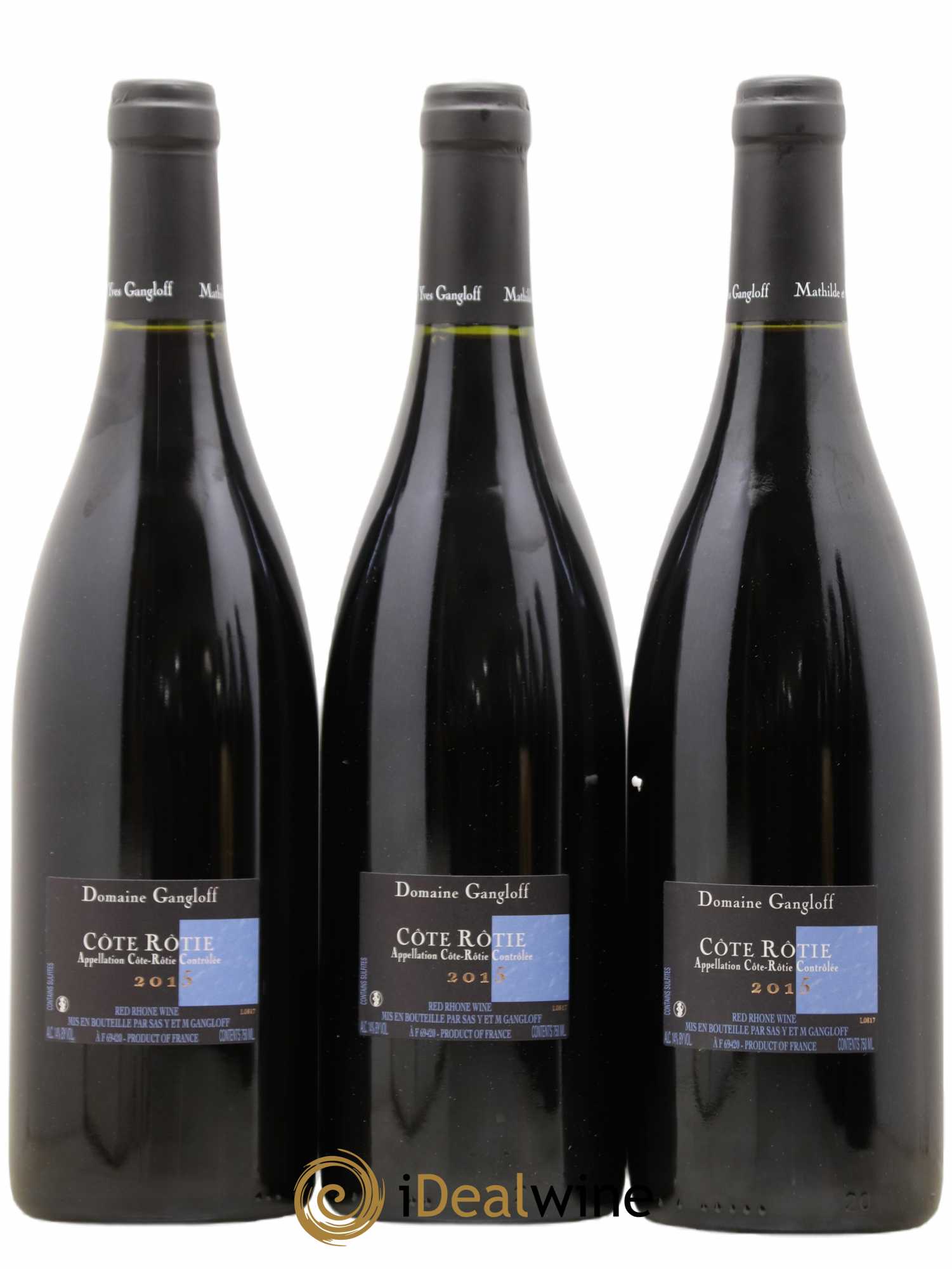 Côte-Rôtie La Barbarine Gangloff (Domaine) 2015 - Lot de 3 bouteilles - 1