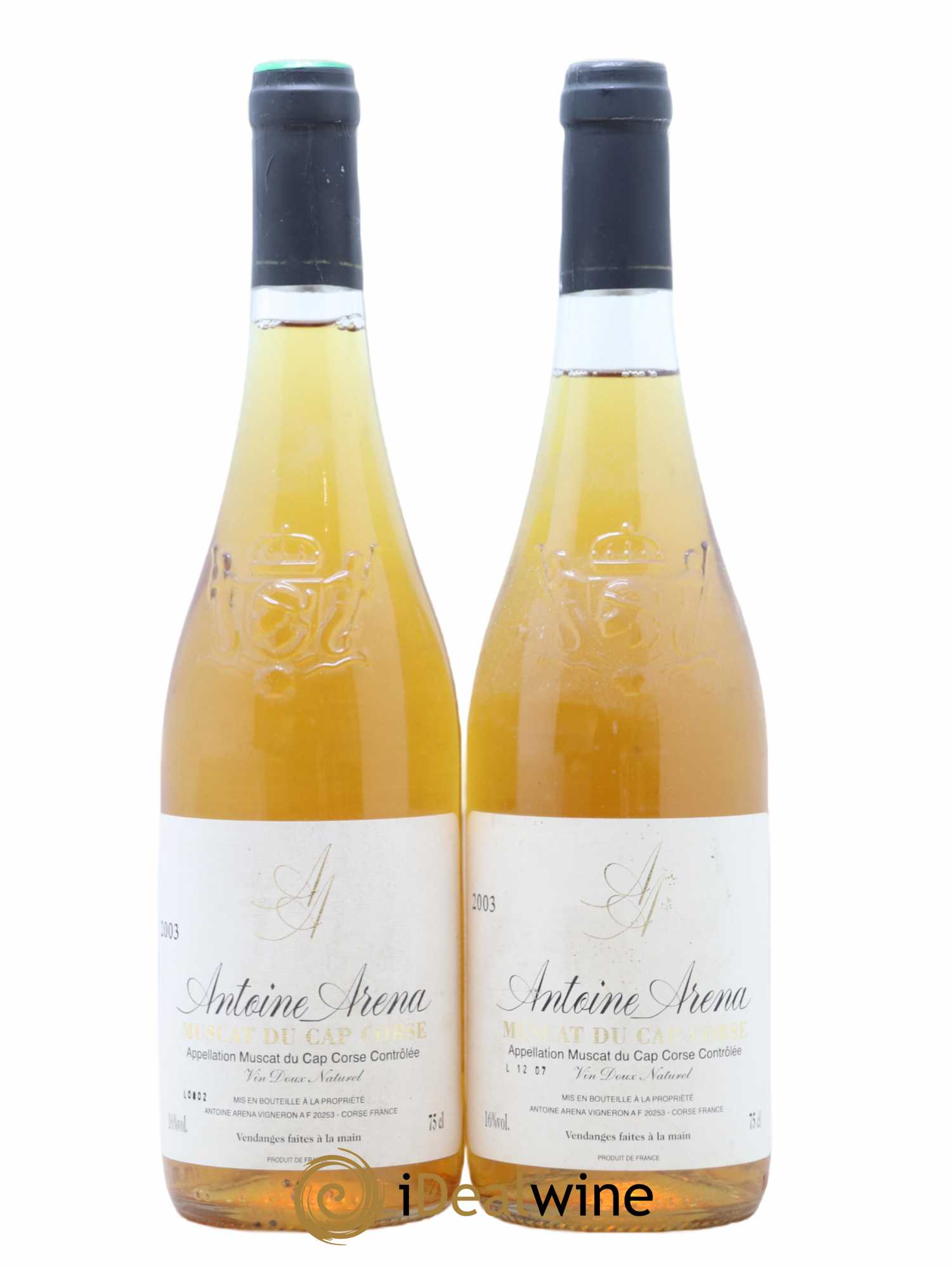 Muscat du Cap Corse Antoine Arena 2003 - Lotto di 2 bottiglie - 0