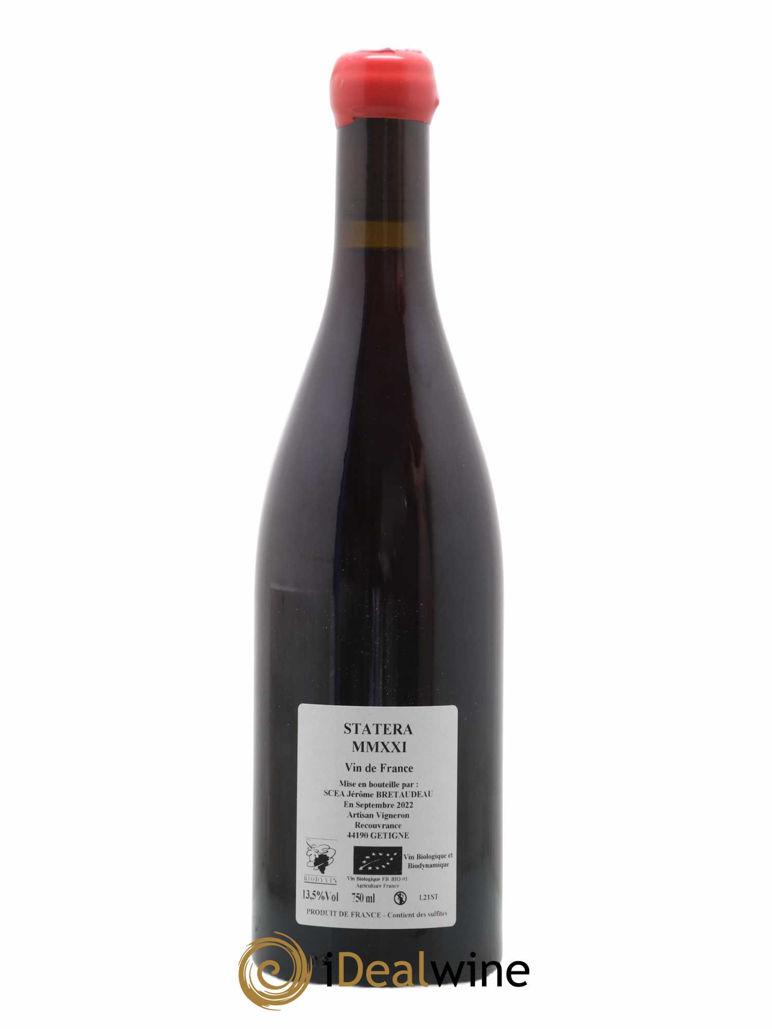 Vin de France Statera Jérôme Bretaudeau - Domaine de Bellevue  (sans prix de réserve) 2021 - Lot de 1 bouteille - 1