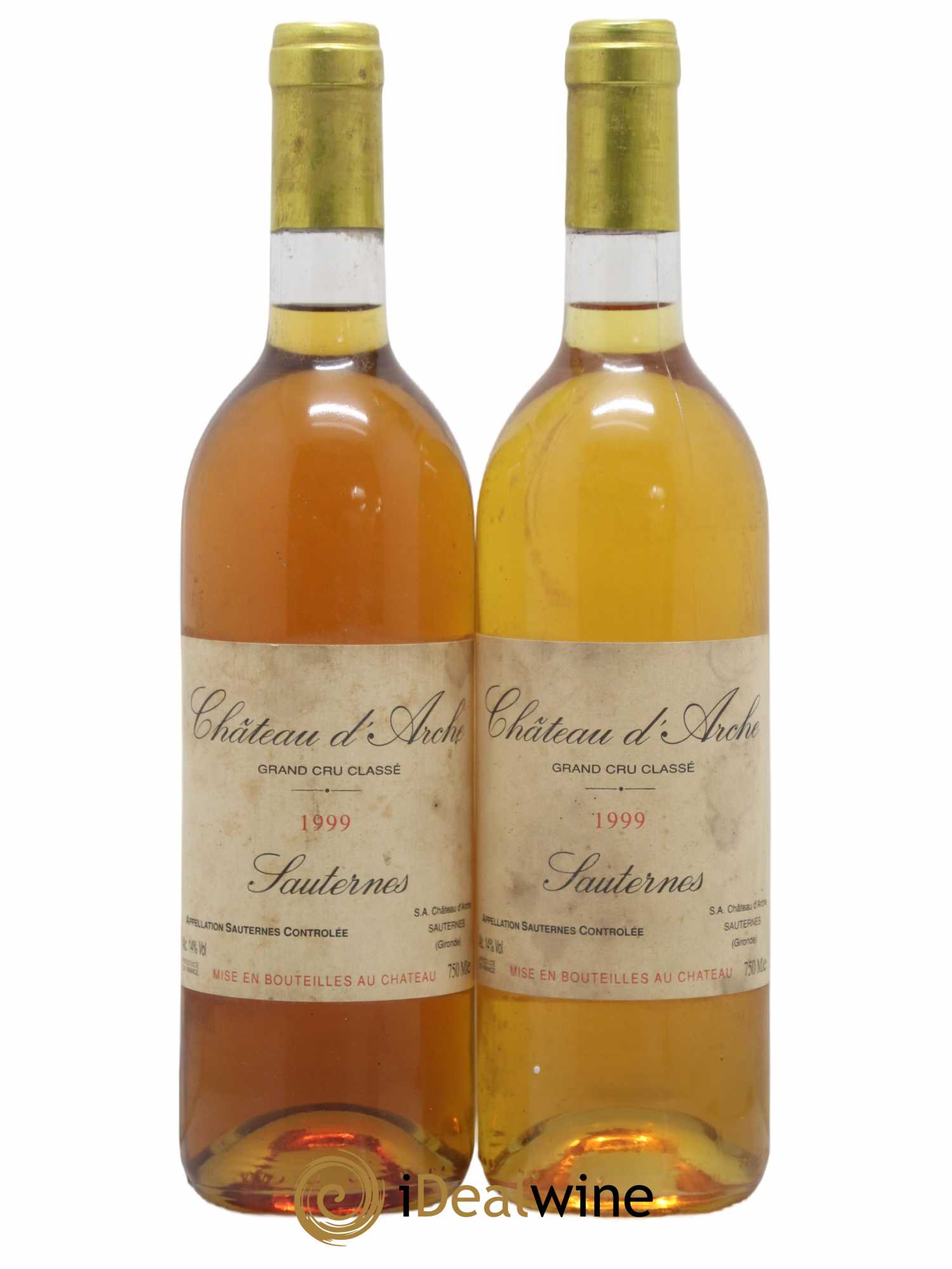 Château d' Arche 2ème Grand Cru Classé 1999 - Lotto di 2 bottiglie - 0