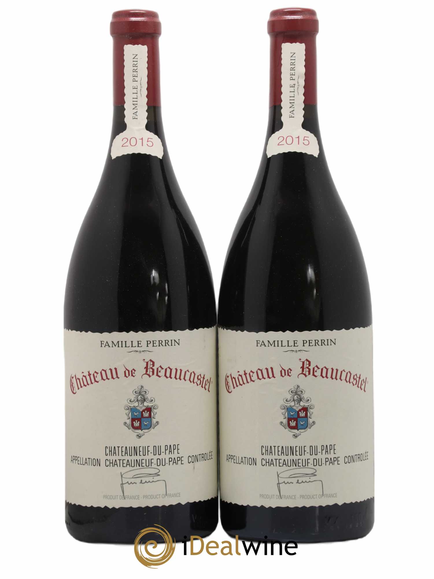 Châteauneuf-du-Pape Château de Beaucastel Famille Perrin 2015 - Lot de 2 magnums - 0