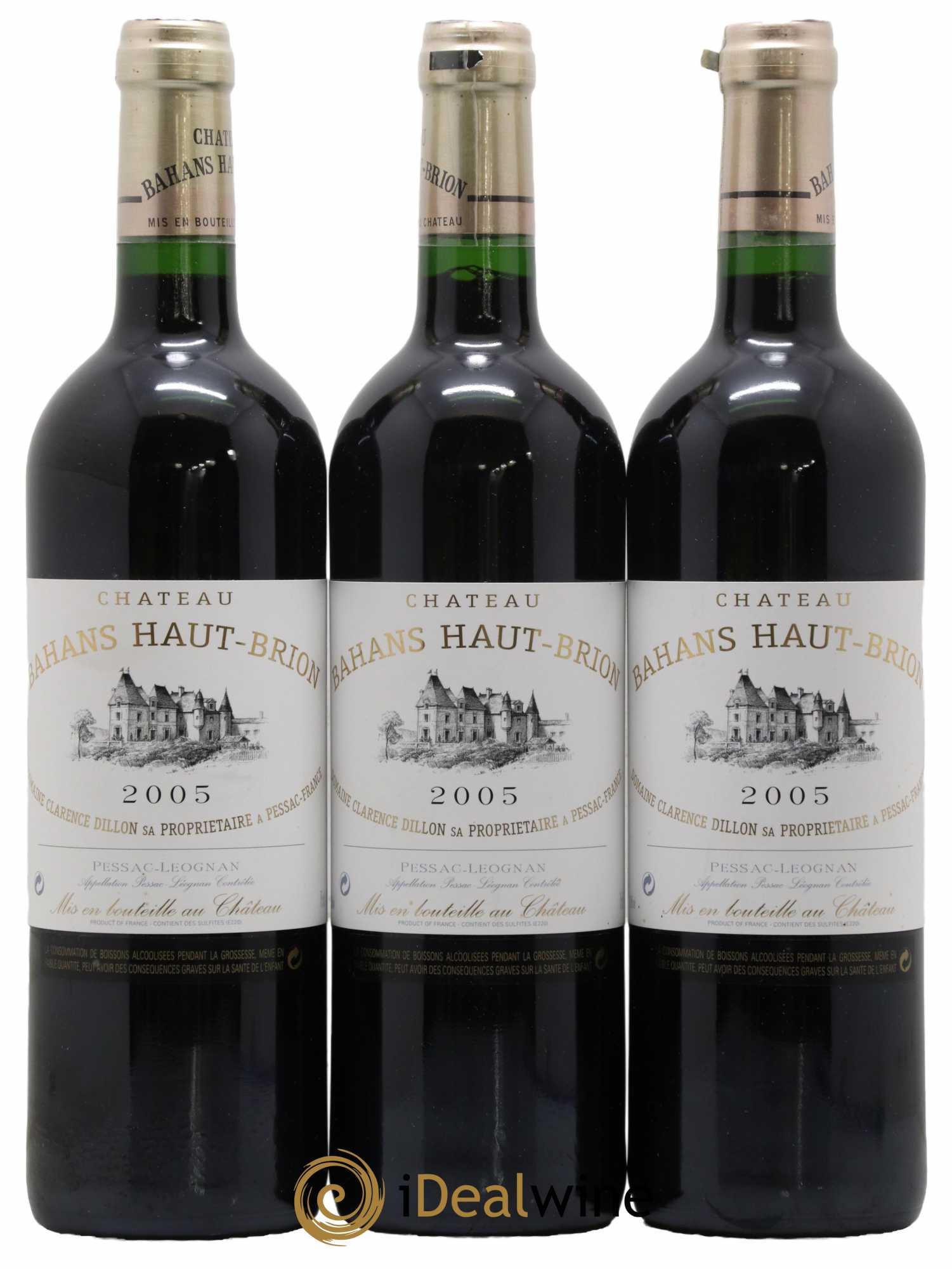 Clarence (Bahans) de Haut-Brion Second Vin 2005 - Lot de 3 bouteilles - 0