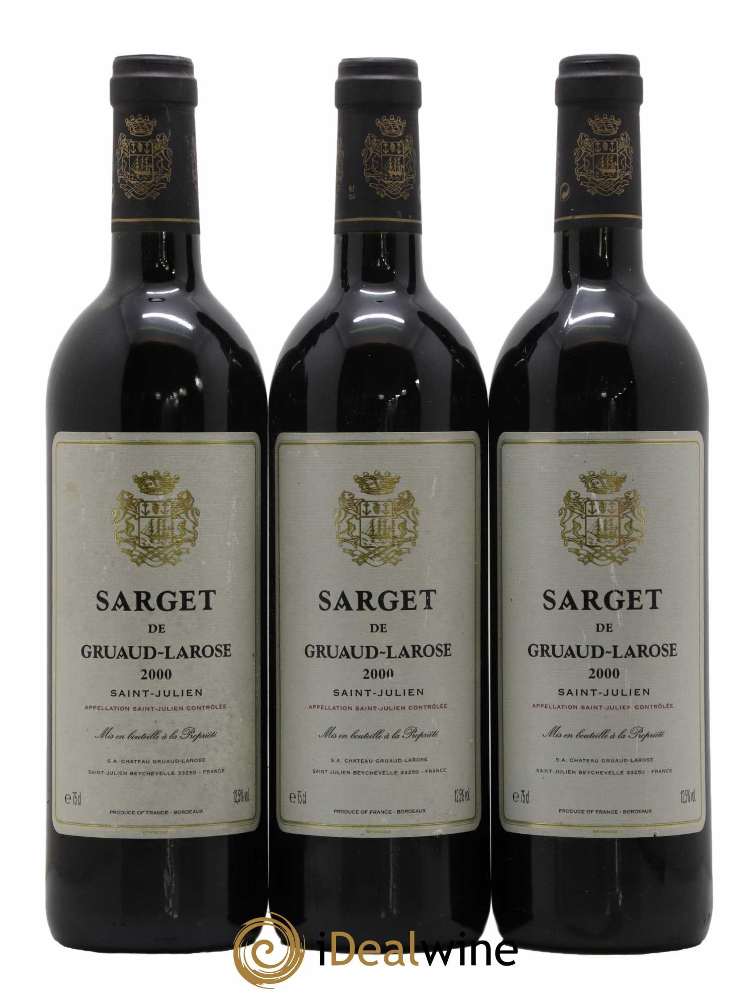 Sarget de Gruaud Larose Second Vin 2000 - Lot de 3 bouteilles - 0