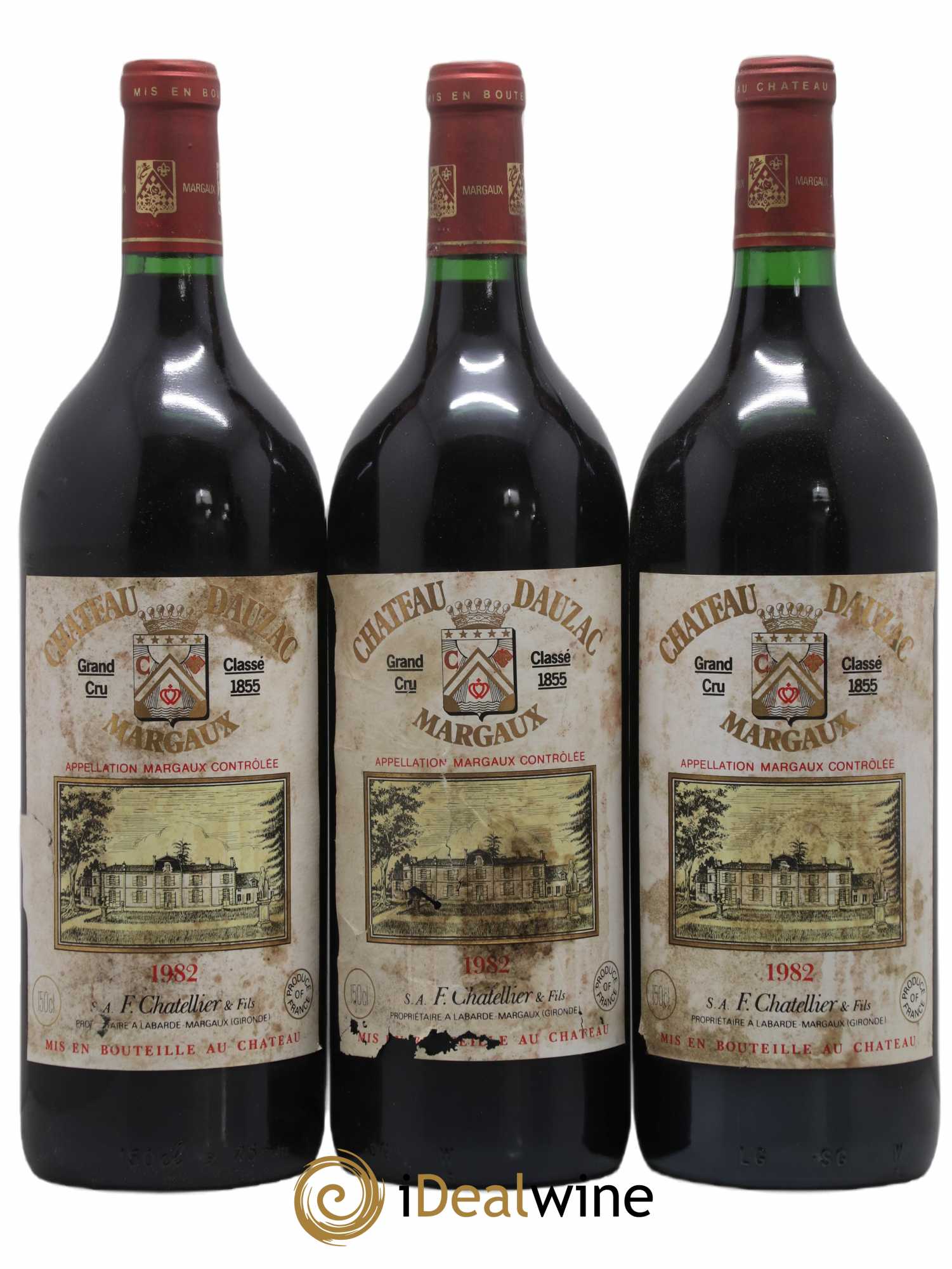 Château Dauzac 5ème Grand Cru Classé 1982 - Lot de 6 magnums - 1