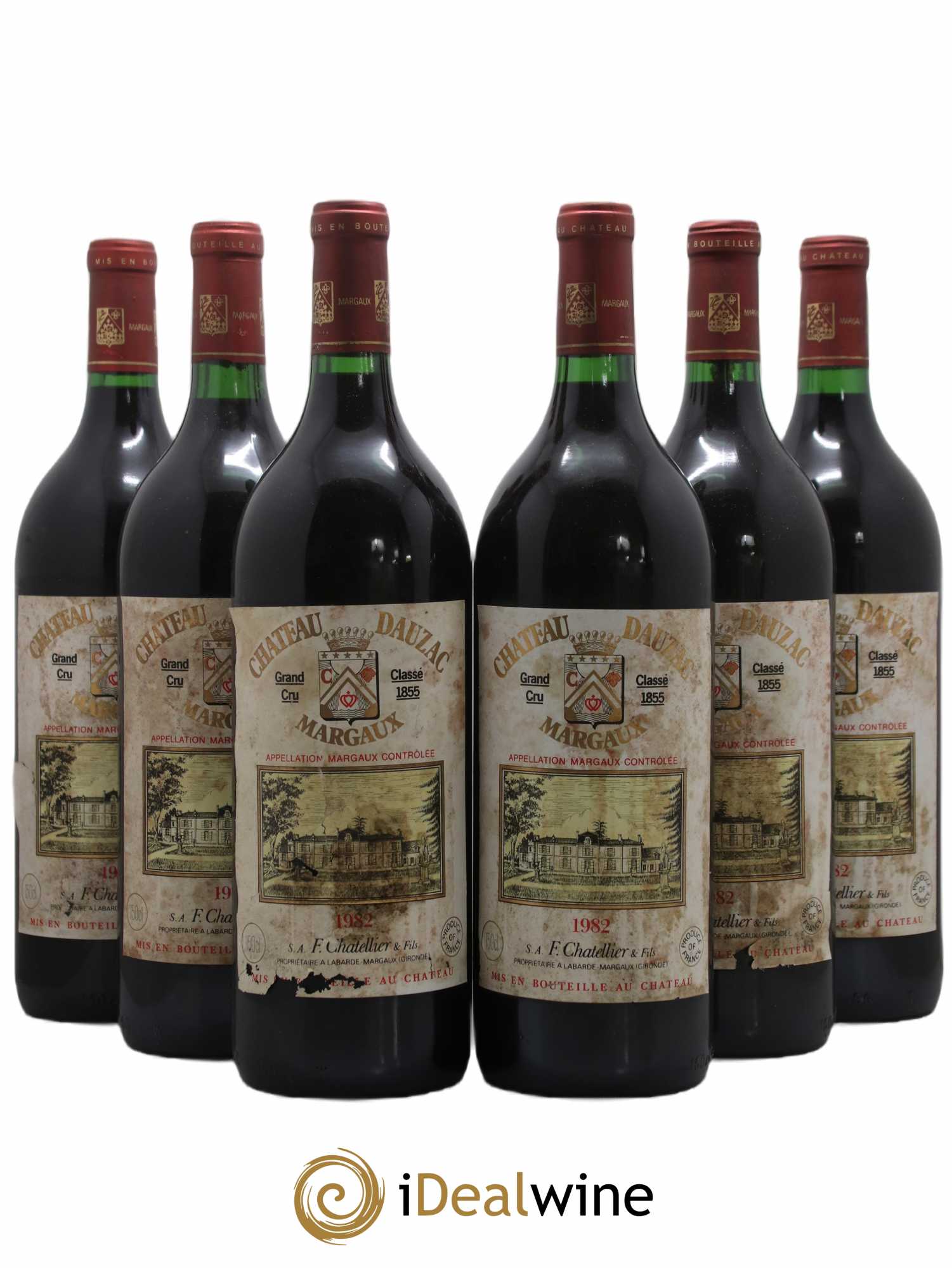 Château Dauzac 5ème Grand Cru Classé 1982 - Lot de 6 magnums - 0