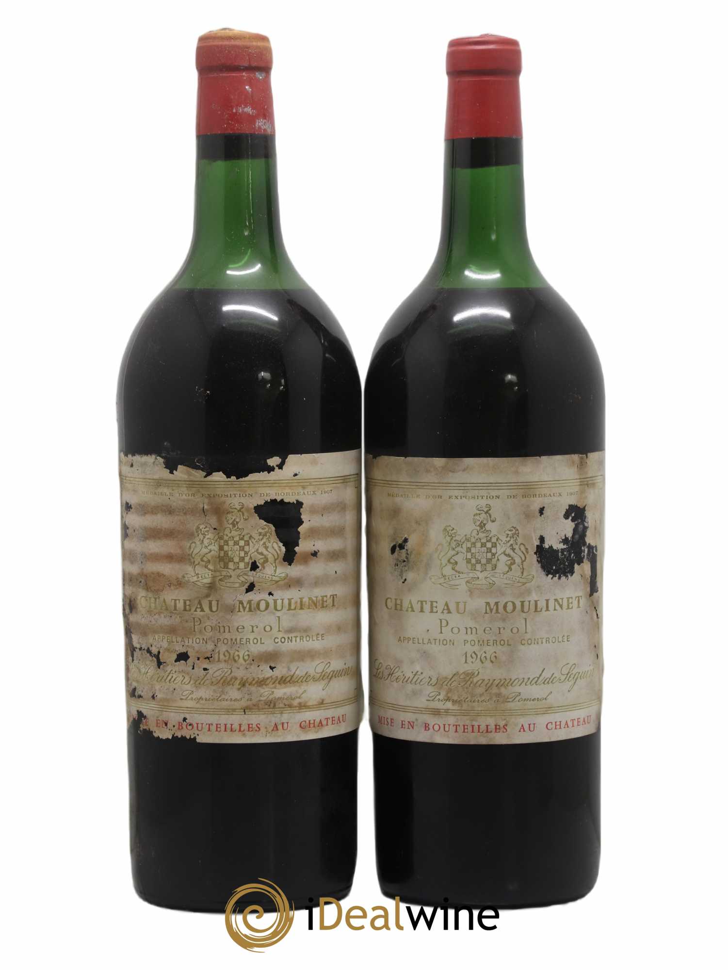 Château Moulinet 1966 - Lot de 2 magnums - 0