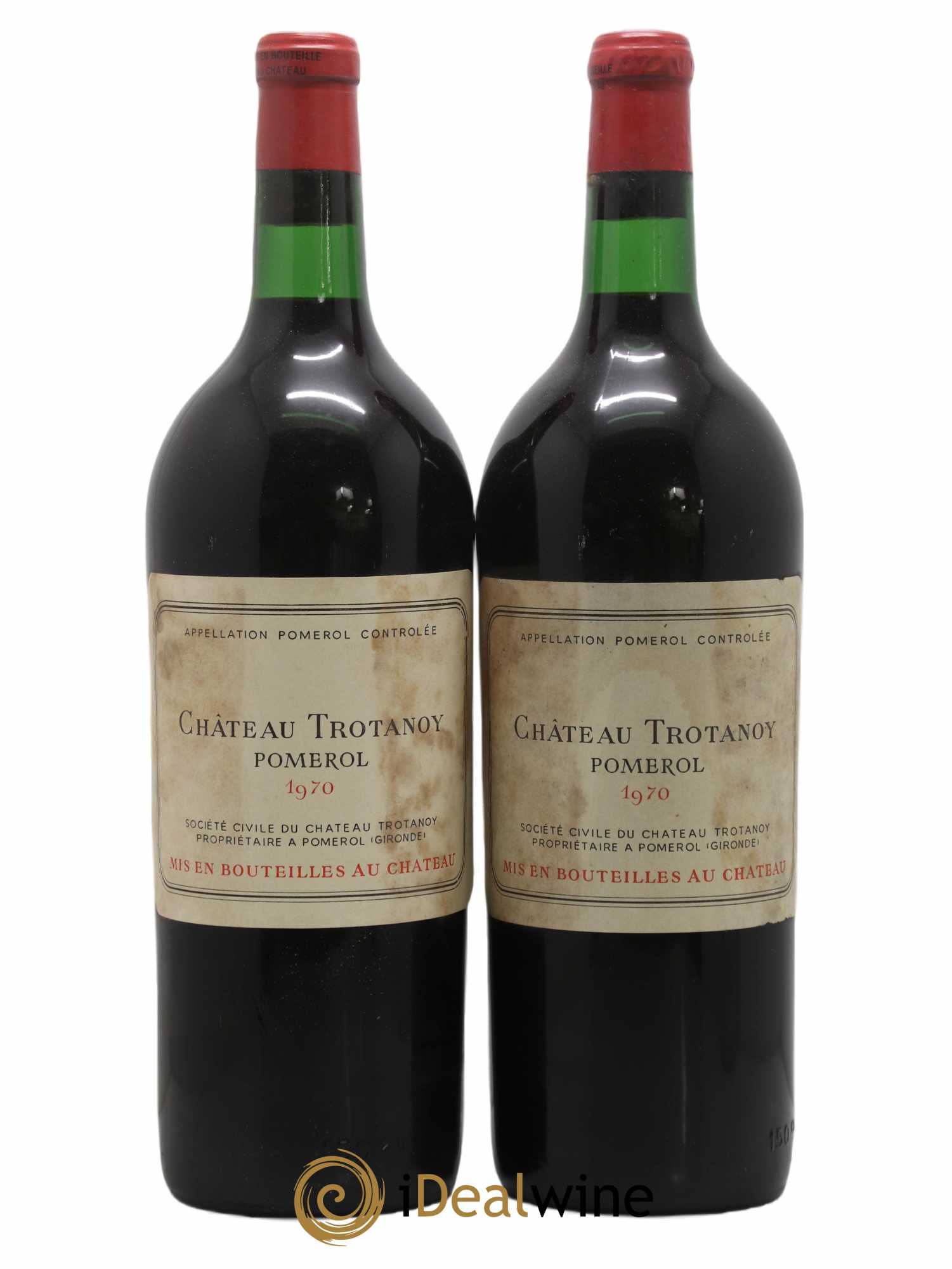 Château Trotanoy 1970 - Lot de 2 magnums - 0
