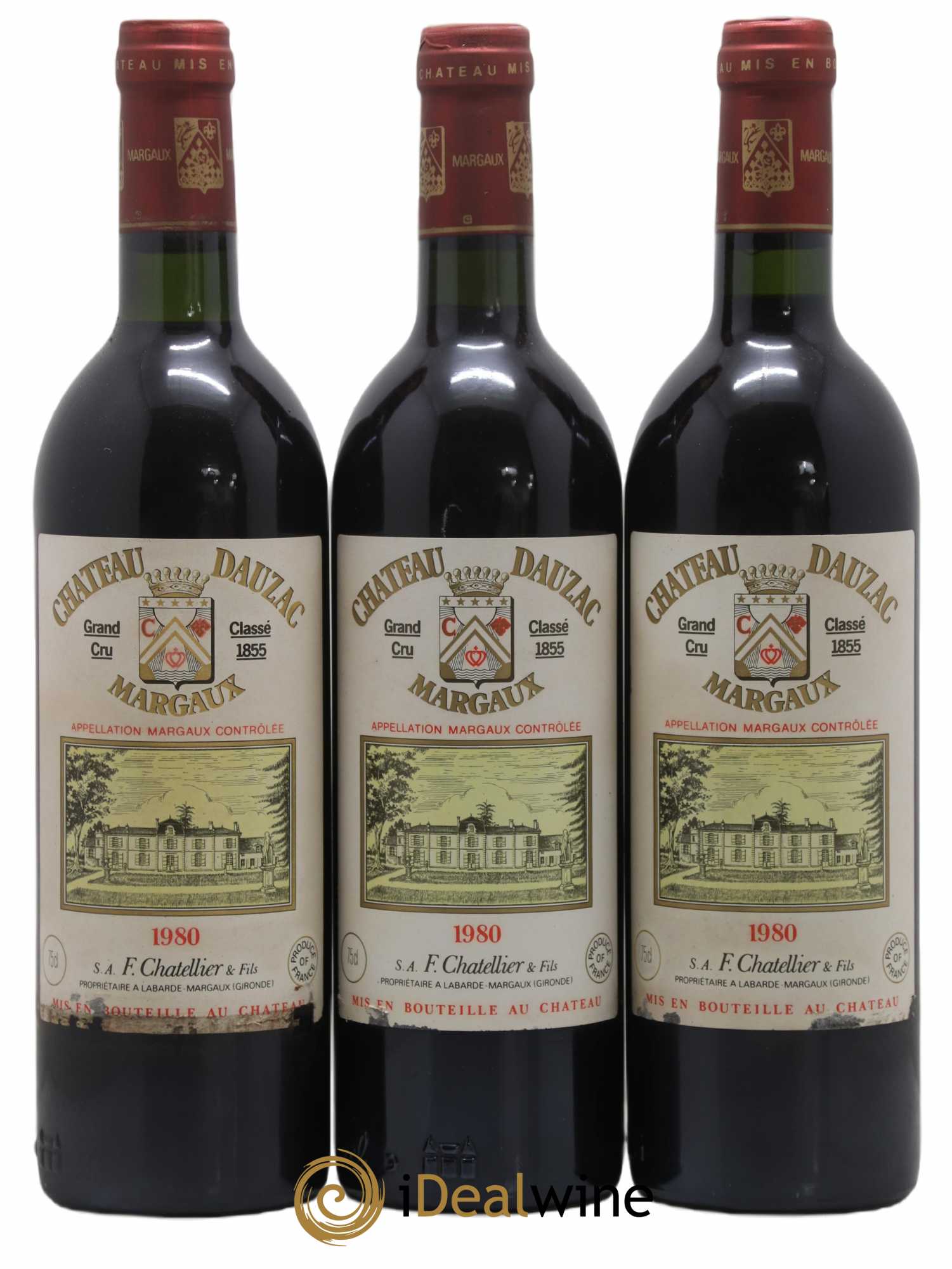 Château Dauzac 5ème Grand Cru Classé 1980 - Lot de 12 bouteilles - 1