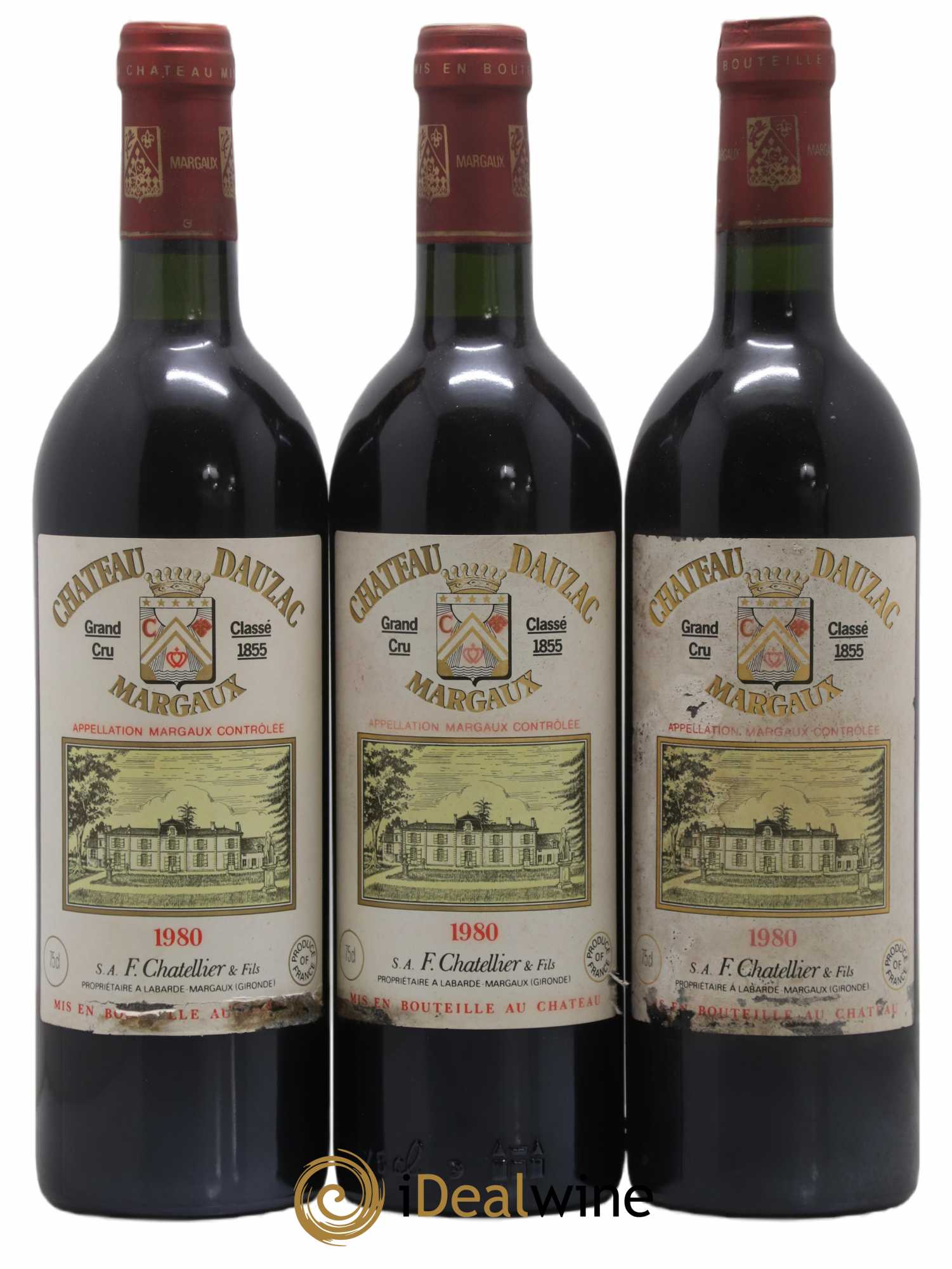 Château Dauzac 5ème Grand Cru Classé 1980 - Lot de 12 bouteilles - 2