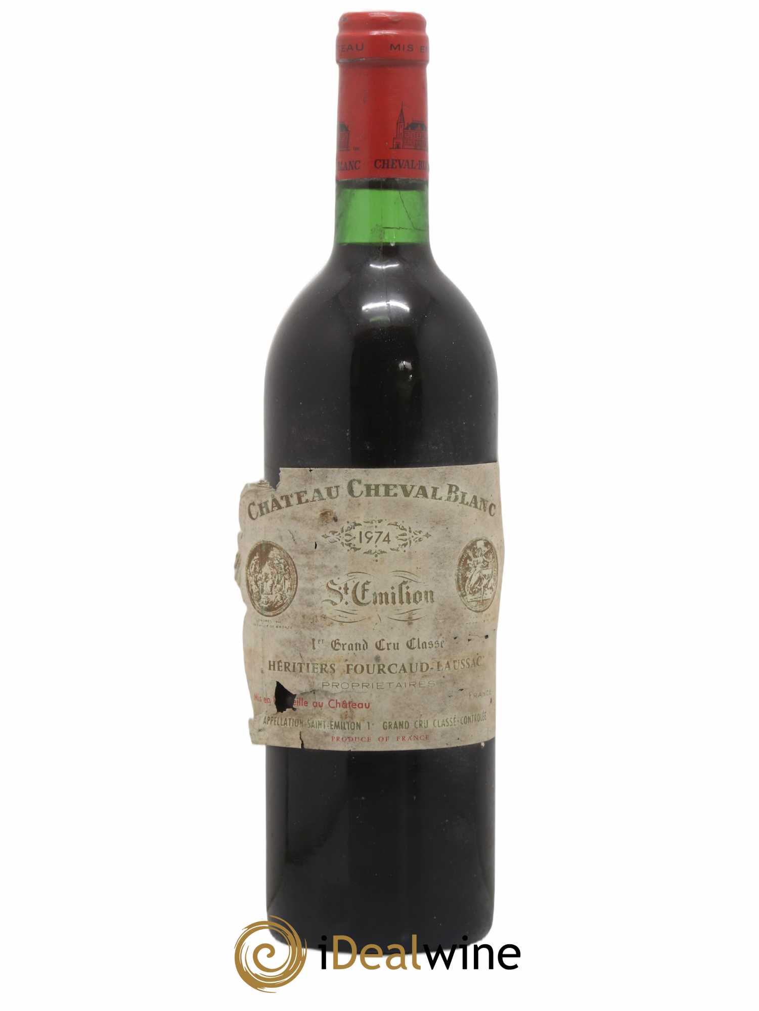 Château Cheval Blanc 1er Grand Cru Classé A 1974 - Lot de 1 bouteille - 0