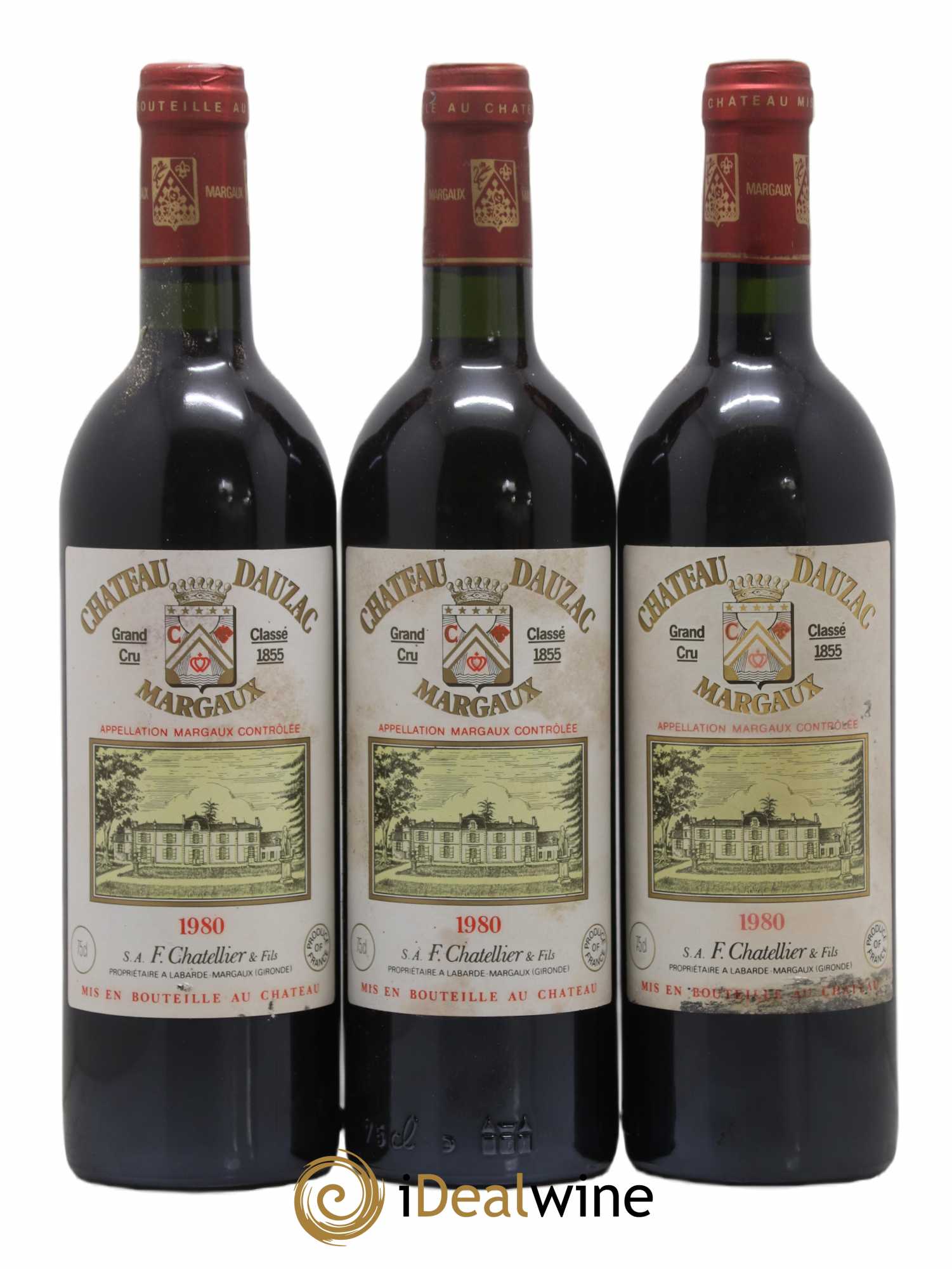 Château Dauzac 5ème Grand Cru Classé 1980 - Lot de 6 bouteilles - 2
