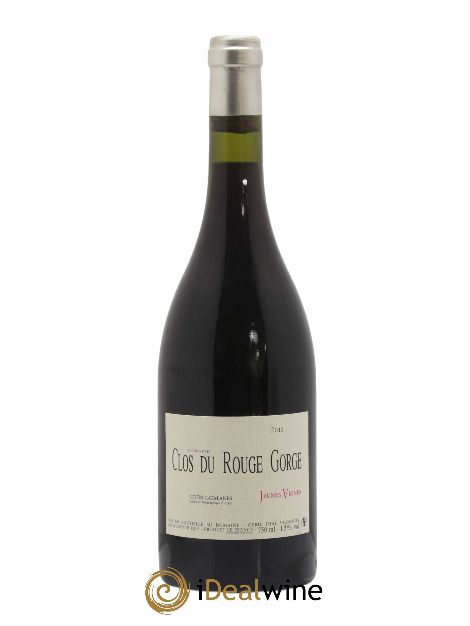 Côtes Catalanes Clos du Rouge Gorge Cyril Fhal Jeunes Vignes 2015 - Lot de 1 bouteille - 0