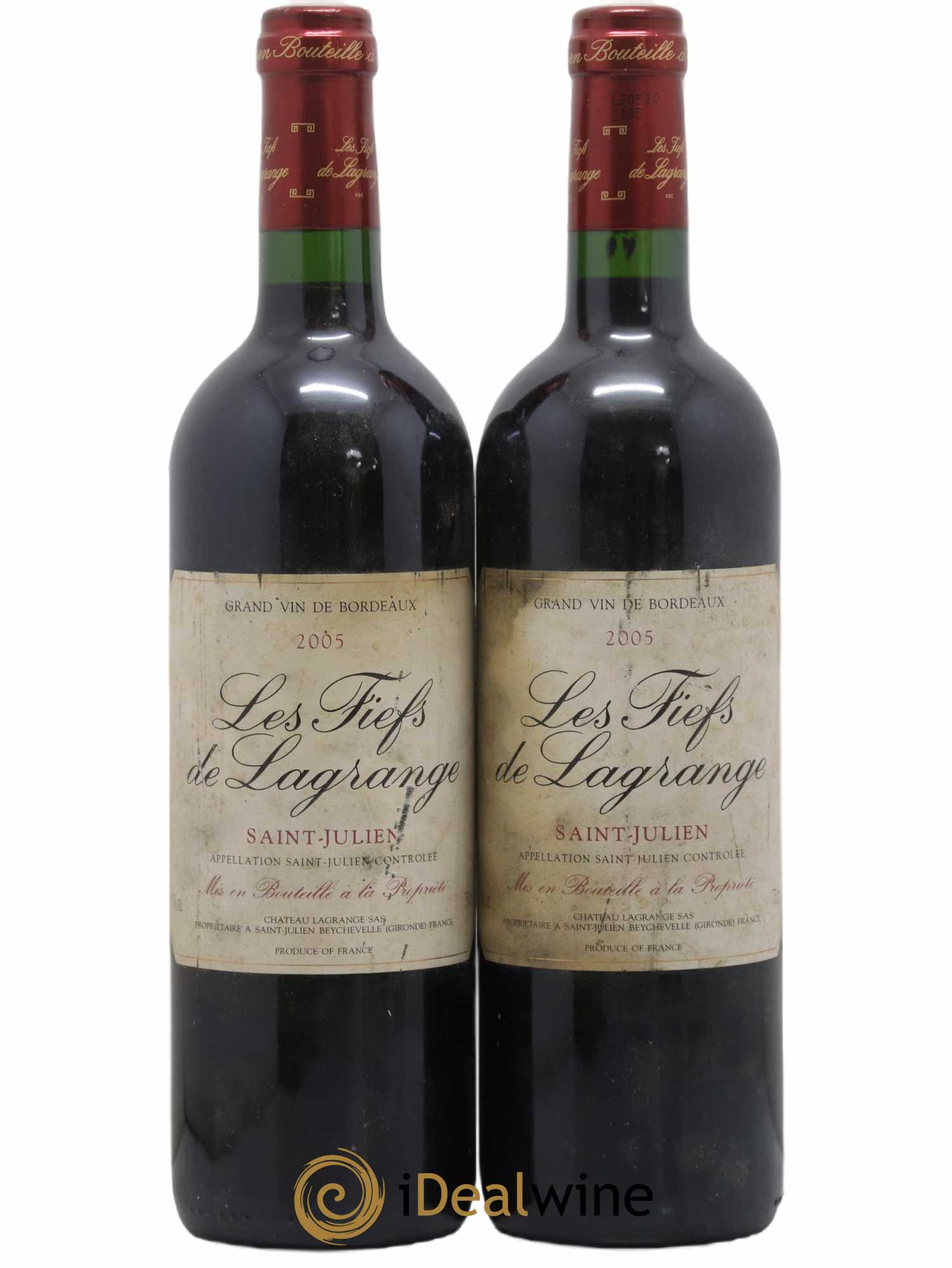 Les Fiefs de Lagrange Second Vin 2005 - Lot de 2 bouteilles - 0
