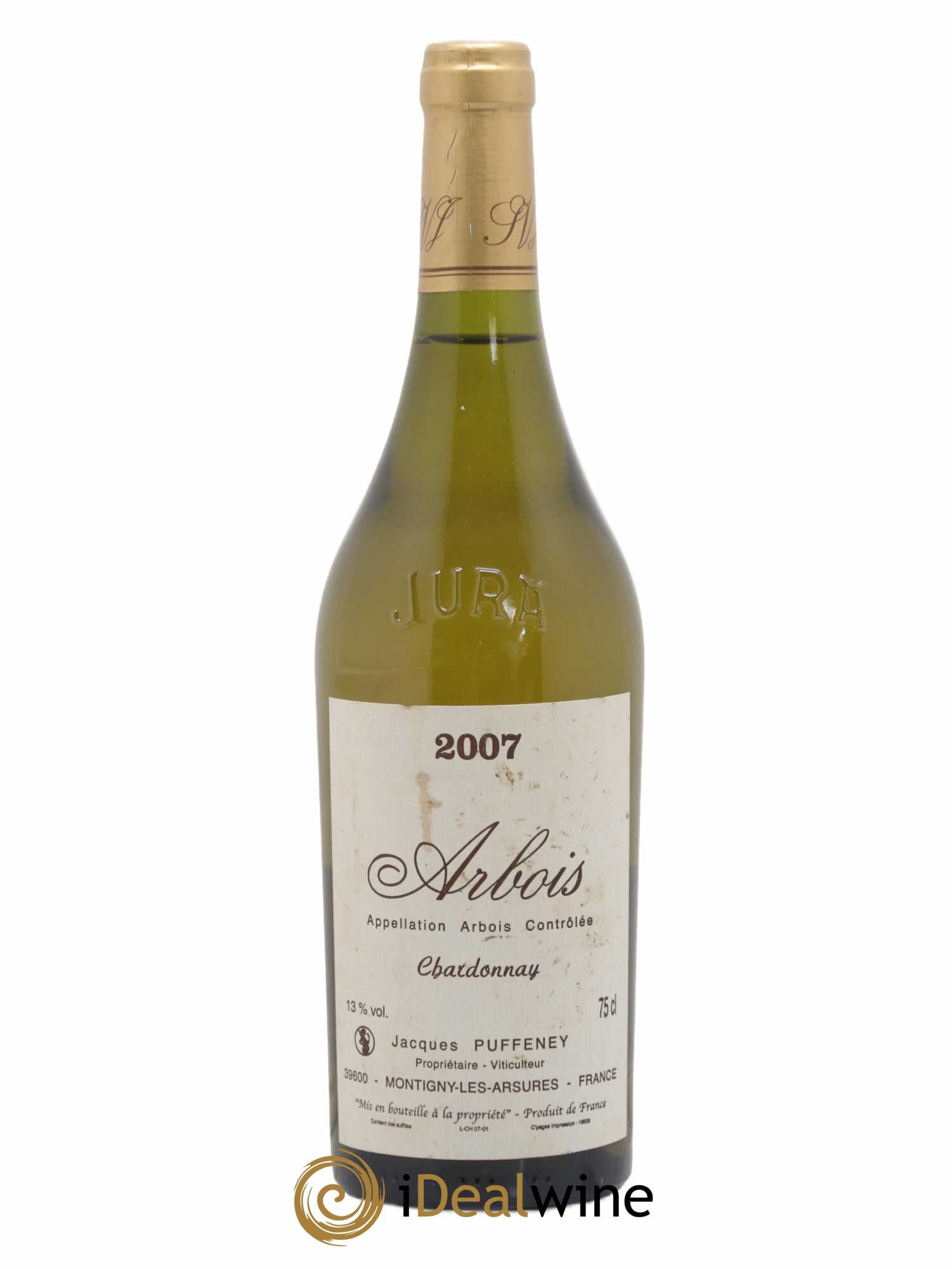 Arbois Chardonnay Jacques Puffeney 2007 - Lot de 1 bouteille - 0