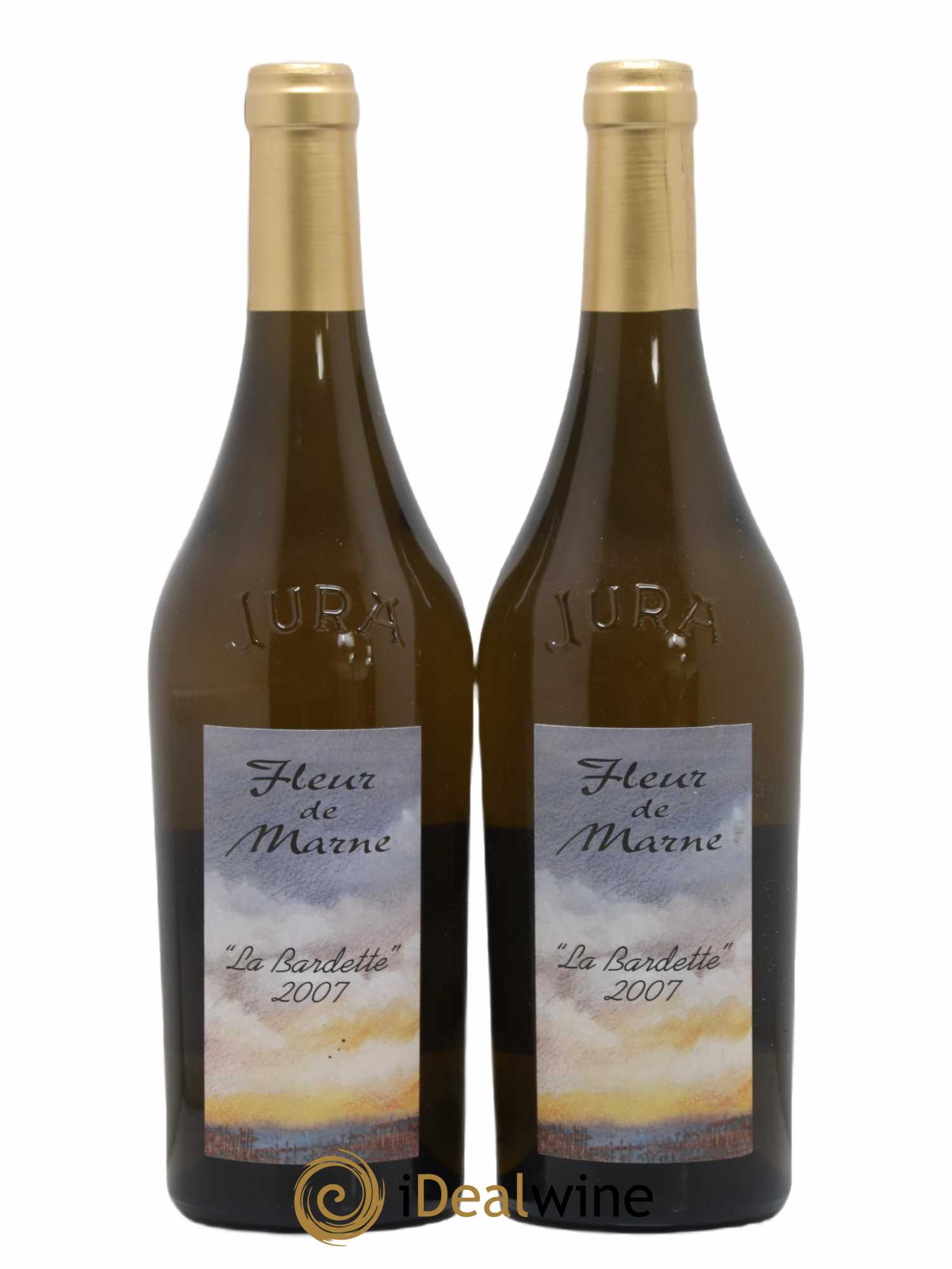 Côtes du Jura Chardonnay La Bardette Romain - Julien - Charline Labet Fleur de Marne 2007 - Lot de 2 bouteilles - 0