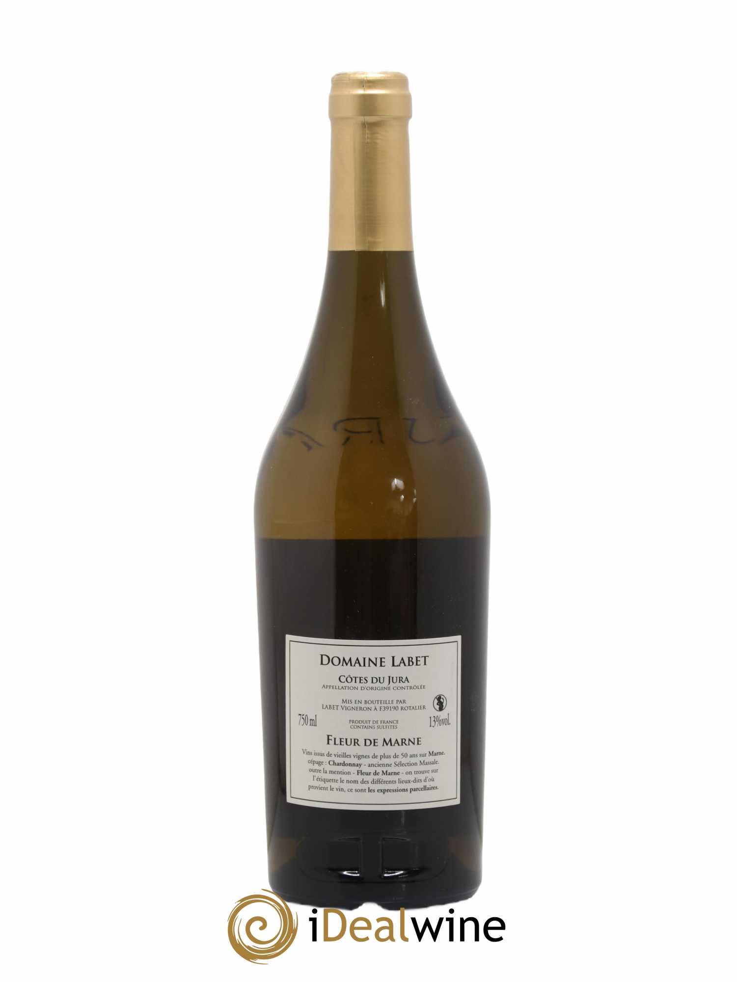Côtes du Jura Chardonnay La Bardette Romain - Julien - Charline Labet Fleur de Marne 2007 - Lot de 1 bouteille - 1
