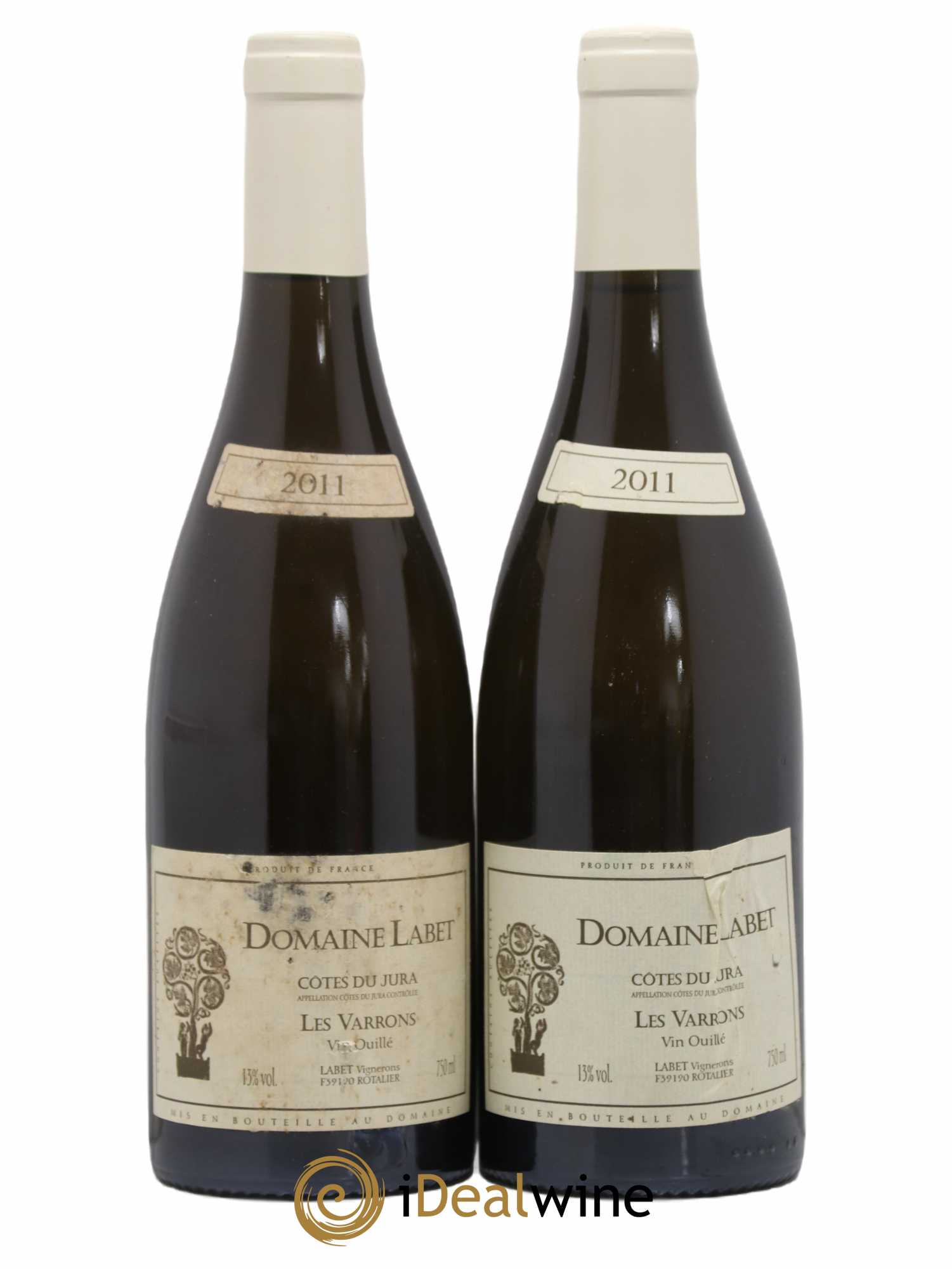 Côtes du Jura Chardonnay Les Varrons Romain - Julien - Charline Labet 2011 - Lot de 2 bouteilles - 0