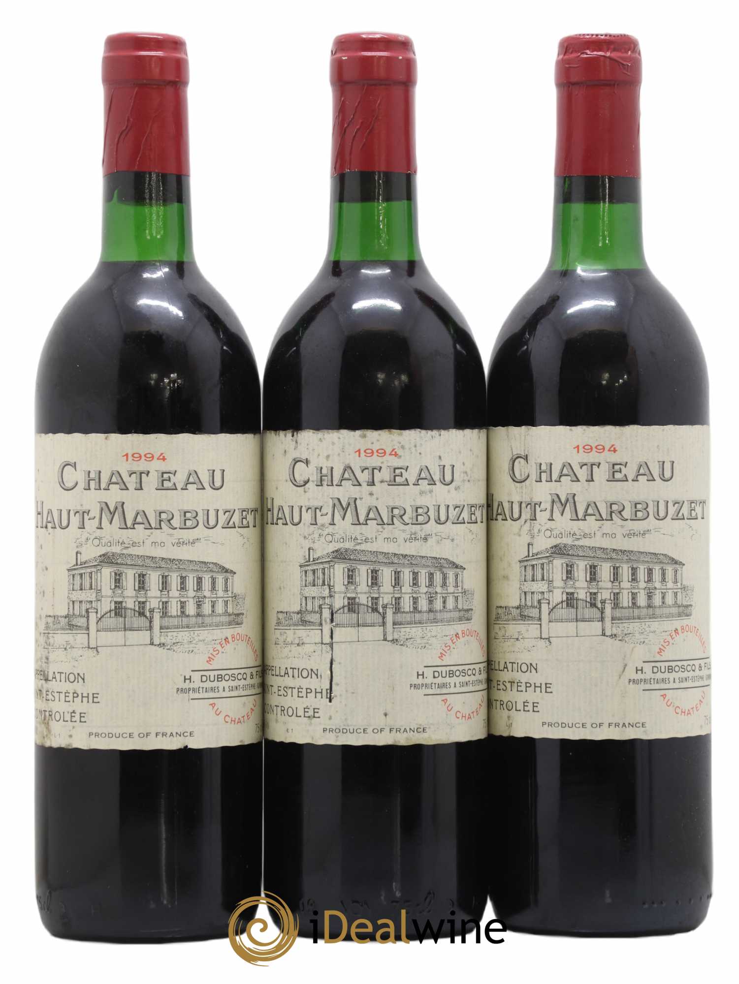 Château Haut Marbuzet 1994 - Lot de 3 bouteilles - 0