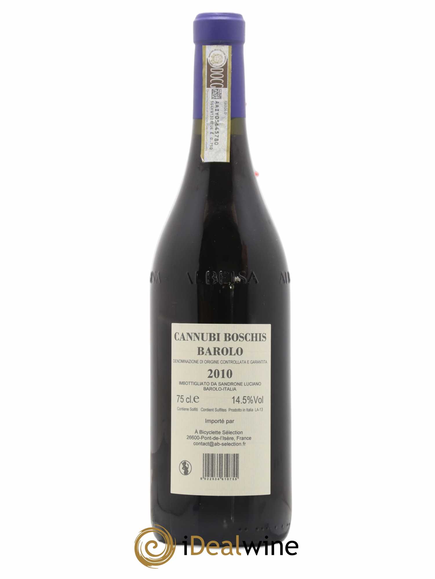 Barolo DOCG Aleste (anciennement Cannubi Boschis) Luciano Sandrone 2010 - Lot de 1 bouteille - 1