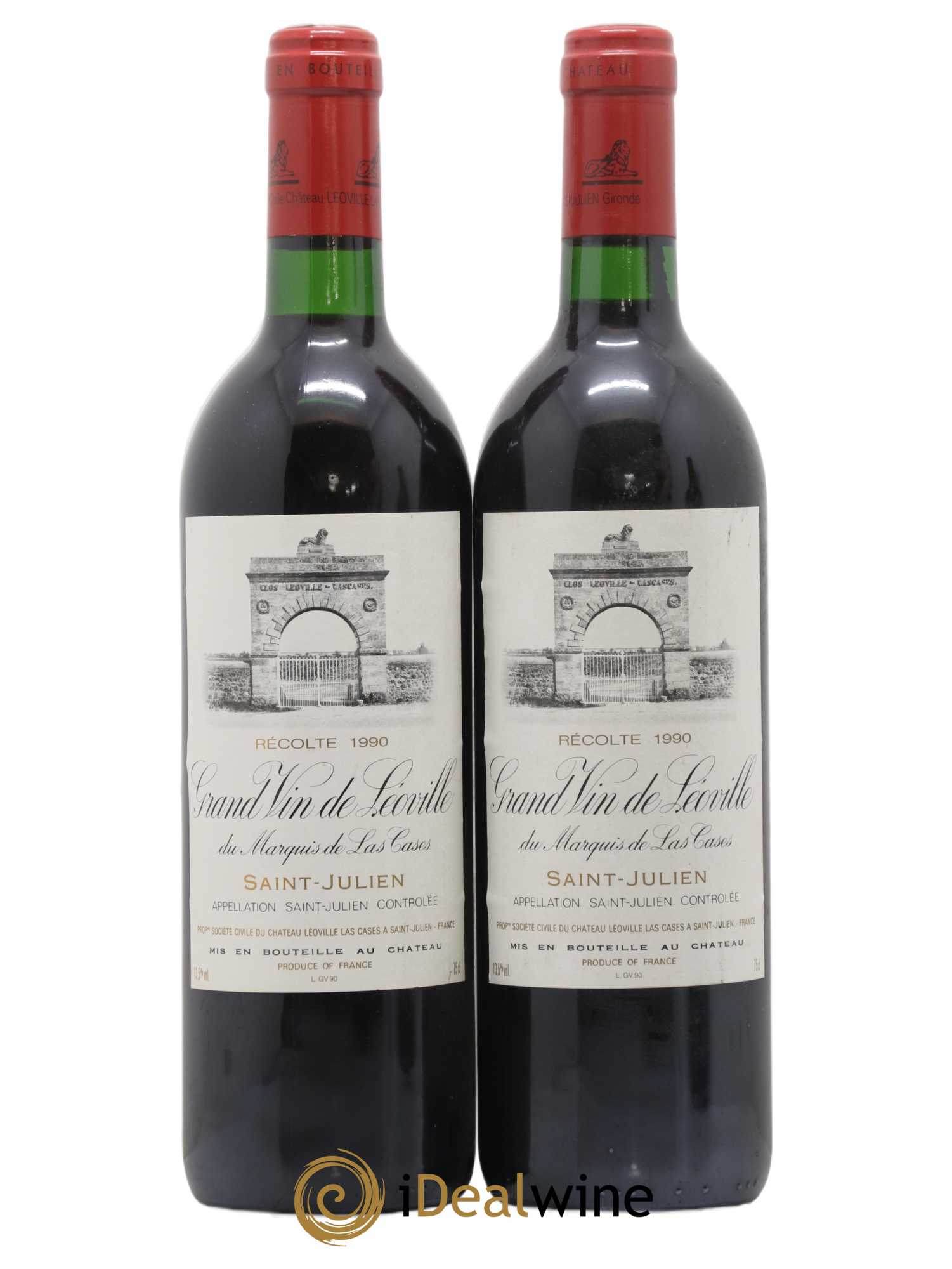 Château Léoville Las Cases 2ème Grand Cru Classé 1990 - Lot de 2 bouteilles - 0