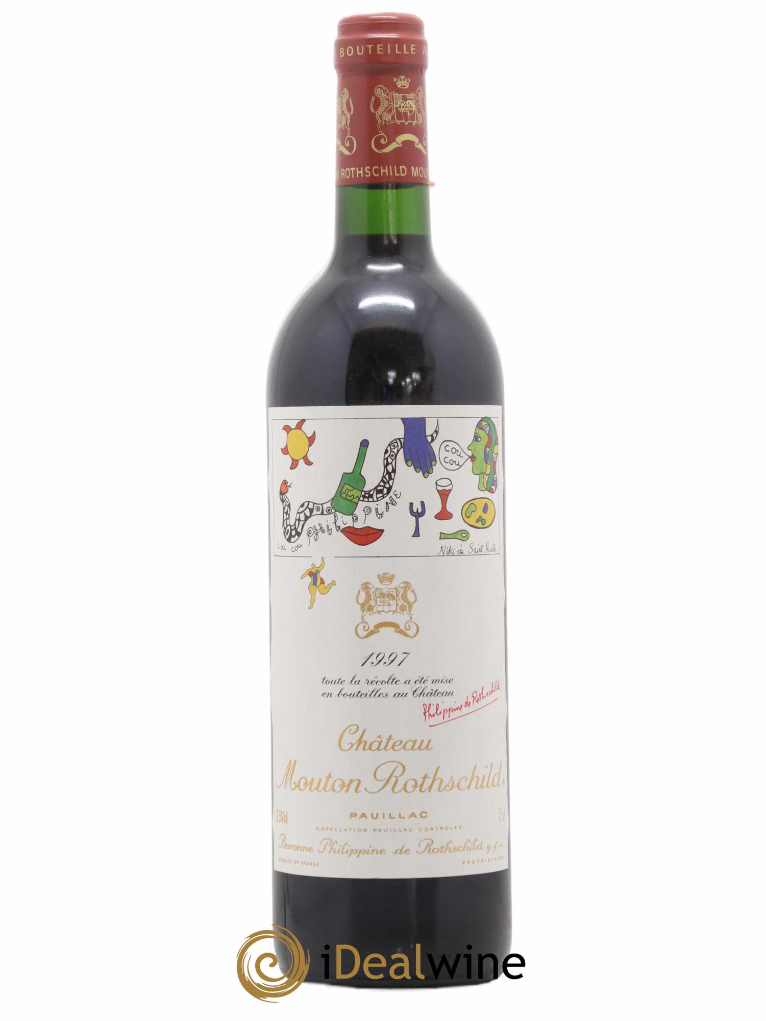 Château Mouton Rothschild 1er Grand Cru Classé 1997 - Lot de 1 bouteille - 0