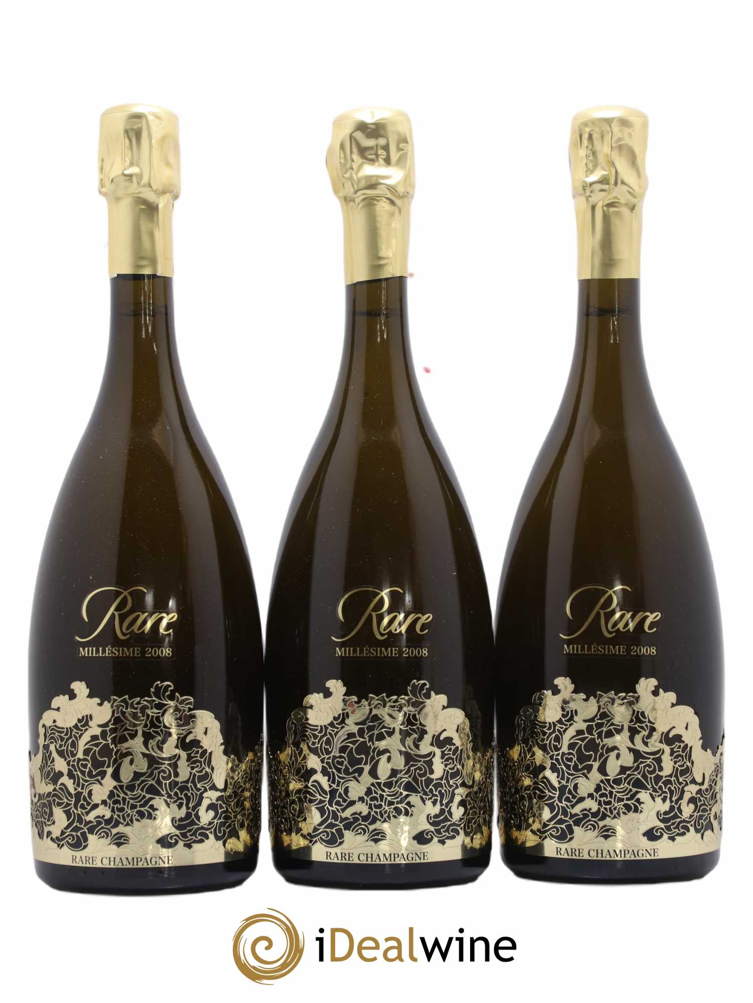Rare Piper Heidsieck 2008 - Lot de 3 bouteilles - 0