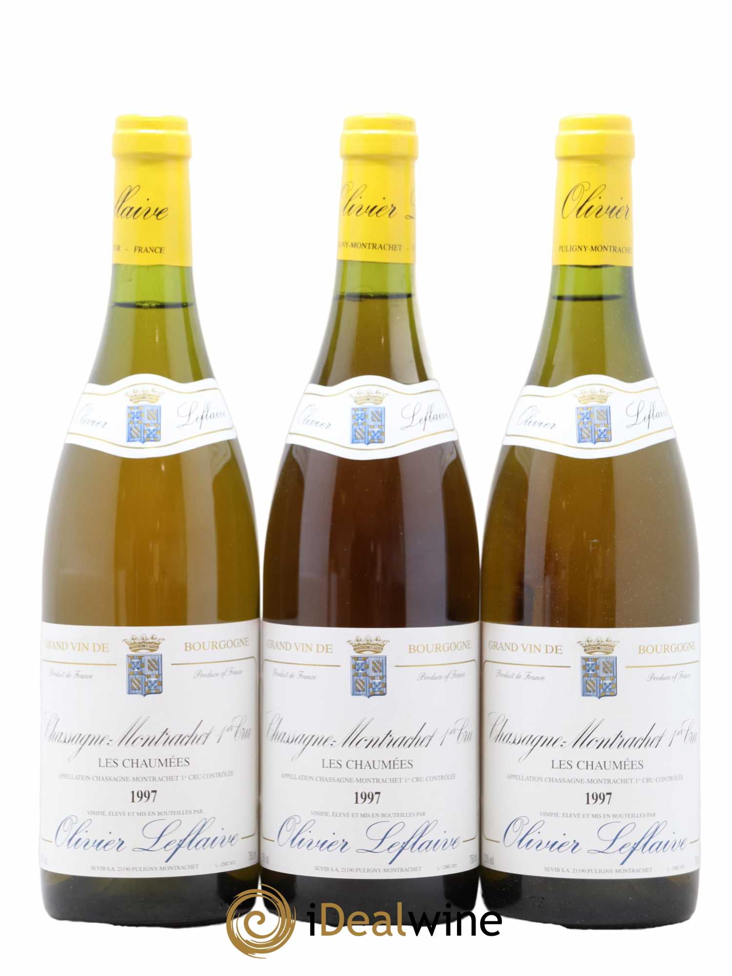 Chassagne-Montrachet 1er Cru 1997 - Lotto di 3 bottiglie - 0