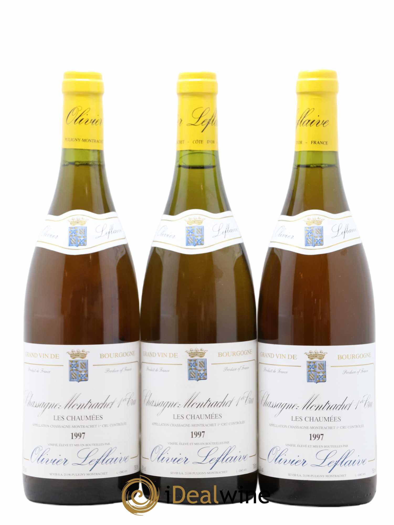 Chassagne-Montrachet 1er Cru 1997 - Lotto di 3 bottiglie - 0