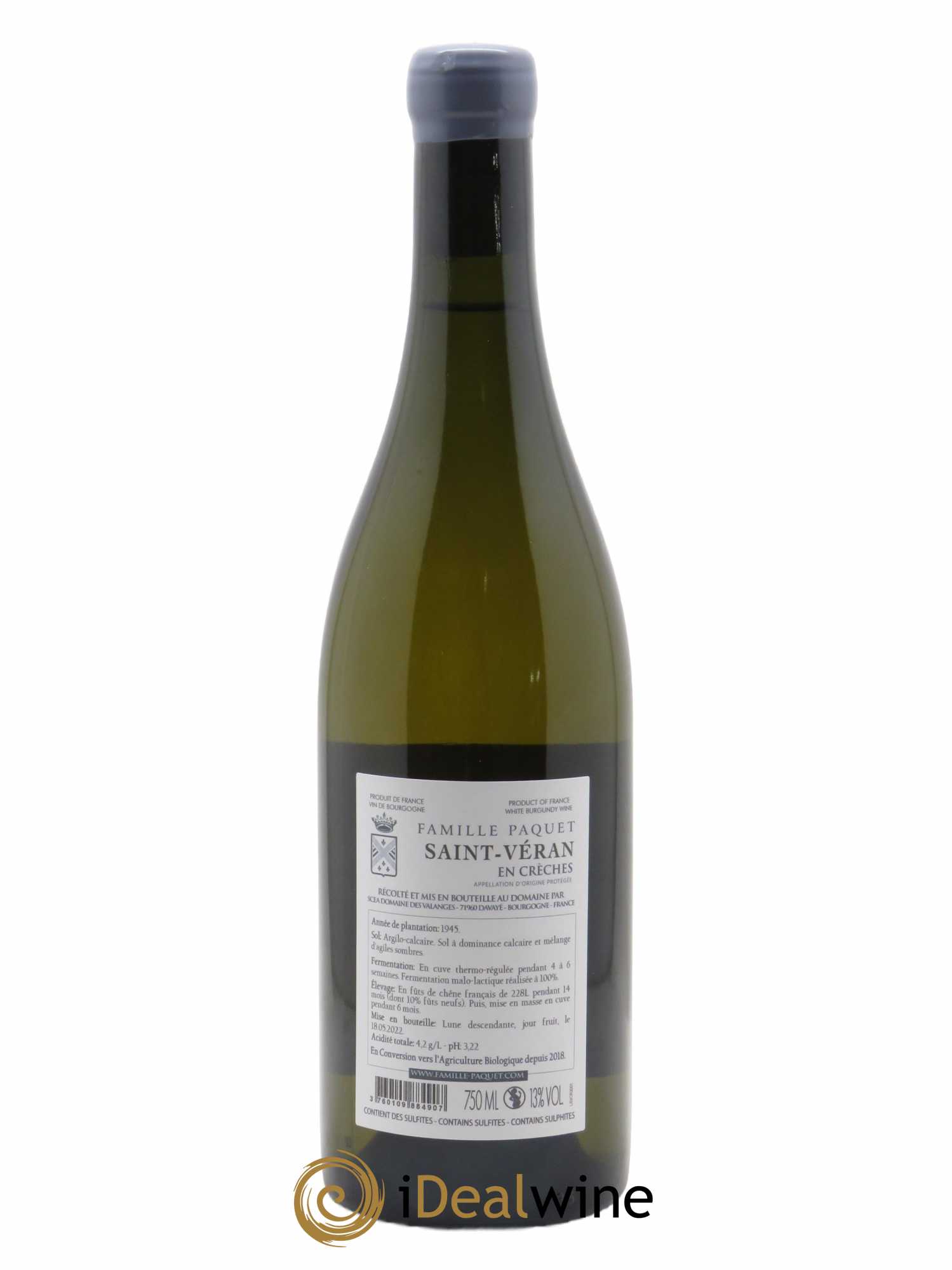 Saint-Véran En Crèches Famille Paquet 2020 - Lot of 1 bottle - 1