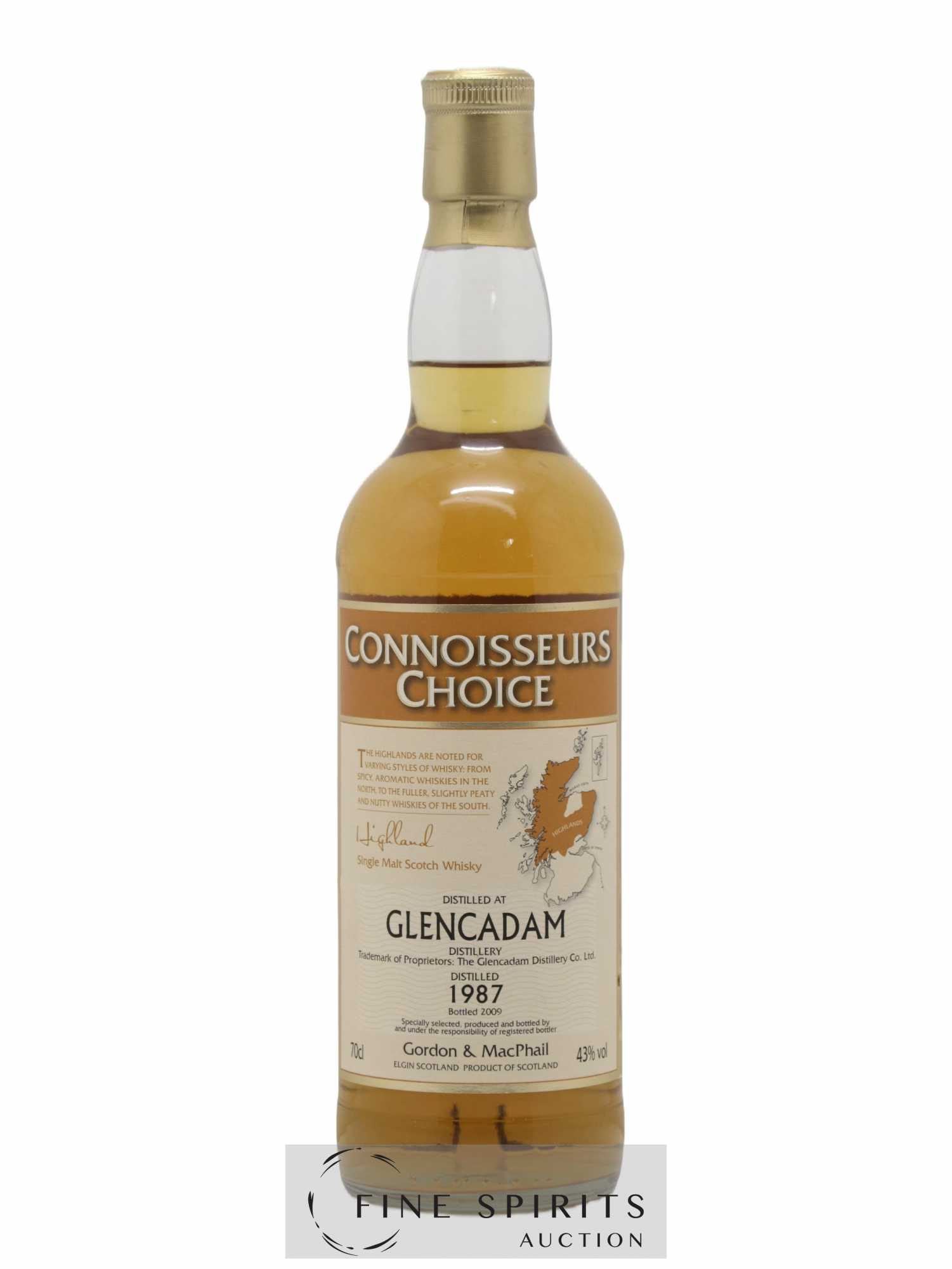 Glencadam 1987 Gordon & MacPhail bottled 2009 Connoisseurs Choice - Lot of 1 bottle - 1