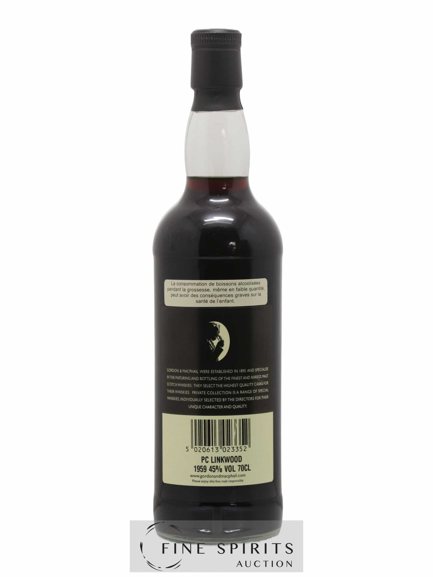 Linkwood 49 years 1959 Gordon & MacPhail Cask n°1178 - One of 176 - bottled 2009 Private Collection - Lot de 1 bouteille - 2