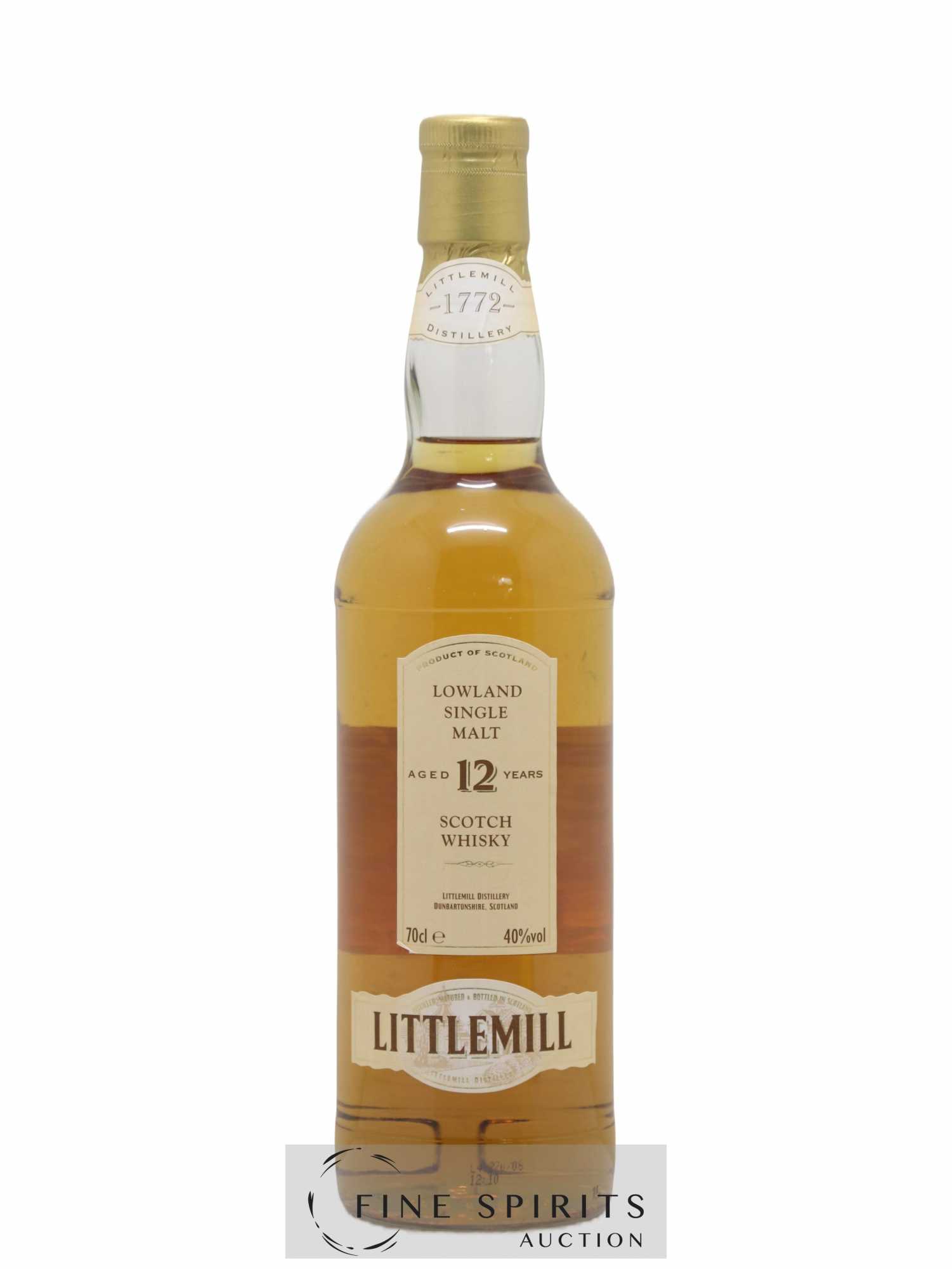Littlemill 12 years Of. - Posten von 1 Flasche - 1