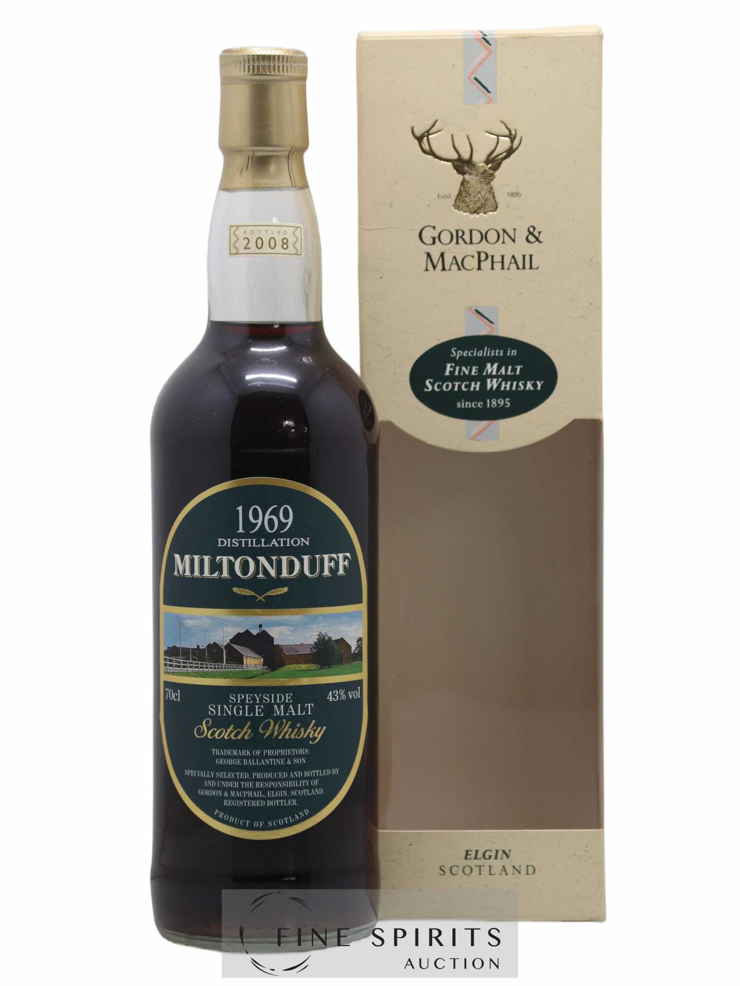 Miltonduff 1969 Gordon & MacPhail bottled 2010 - Lot de 1 bouteille - 0