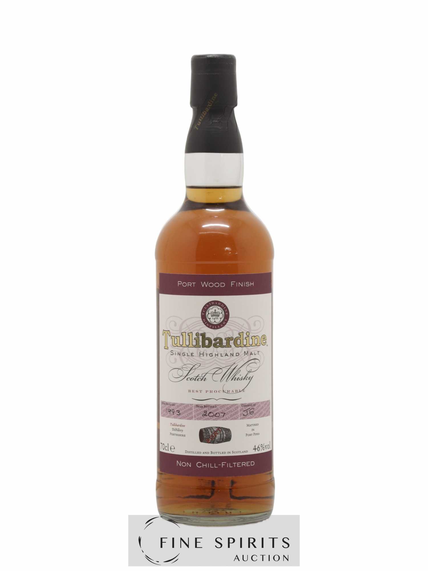 Tullibardine 1993 Of. Port Wood Finish bottled 2007 - Lot de 1 bouteille - 1