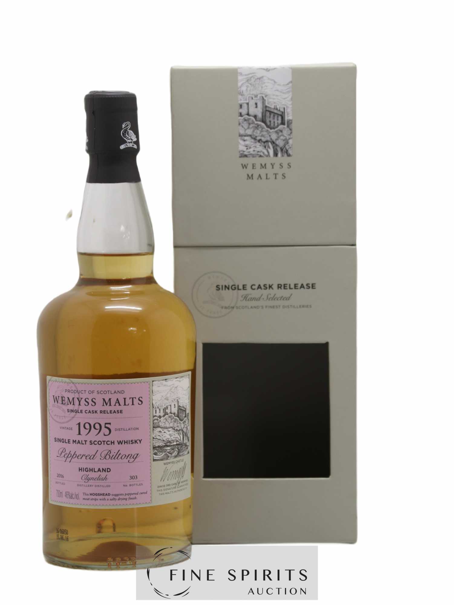 Clynelish 1995 Wemyss Malts Peppered Biltong One of 303 - bottled 2016 Single Cask Release - Lot de 1 bouteille - 0