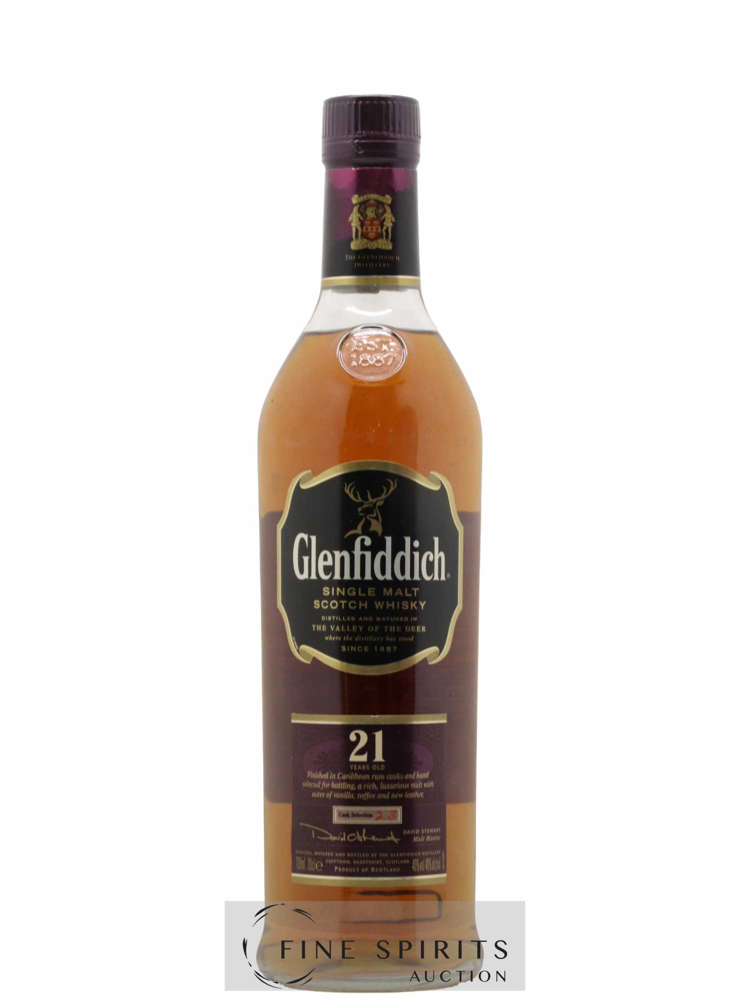 Glenfiddich 21 years Of. Cask Selection 23 - Lot de 1 bouteille - 1