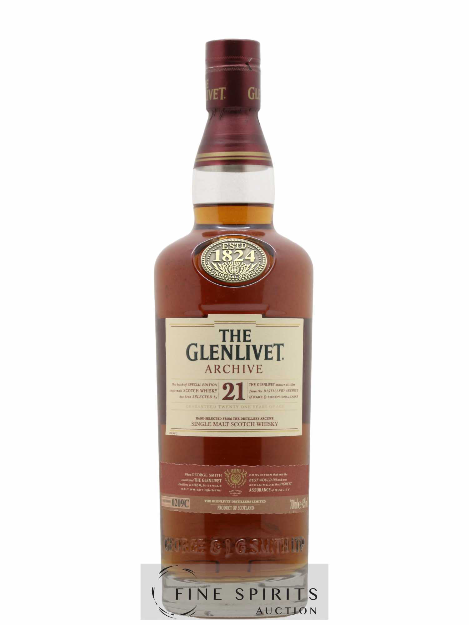 Glenlivet (The) 21 years Of. Archive Batch n°0209C - Lot of 1 bottle - 1