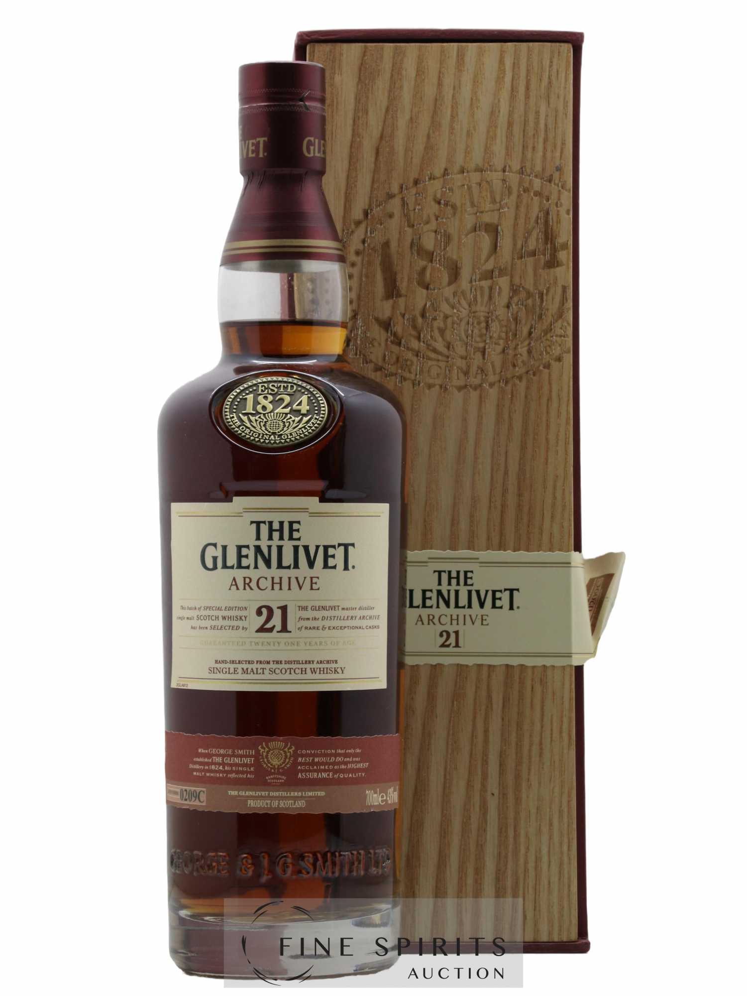 Glenlivet (The) 21 years Of. Archive Batch n°0209C - Lot of 1 bottle - 0
