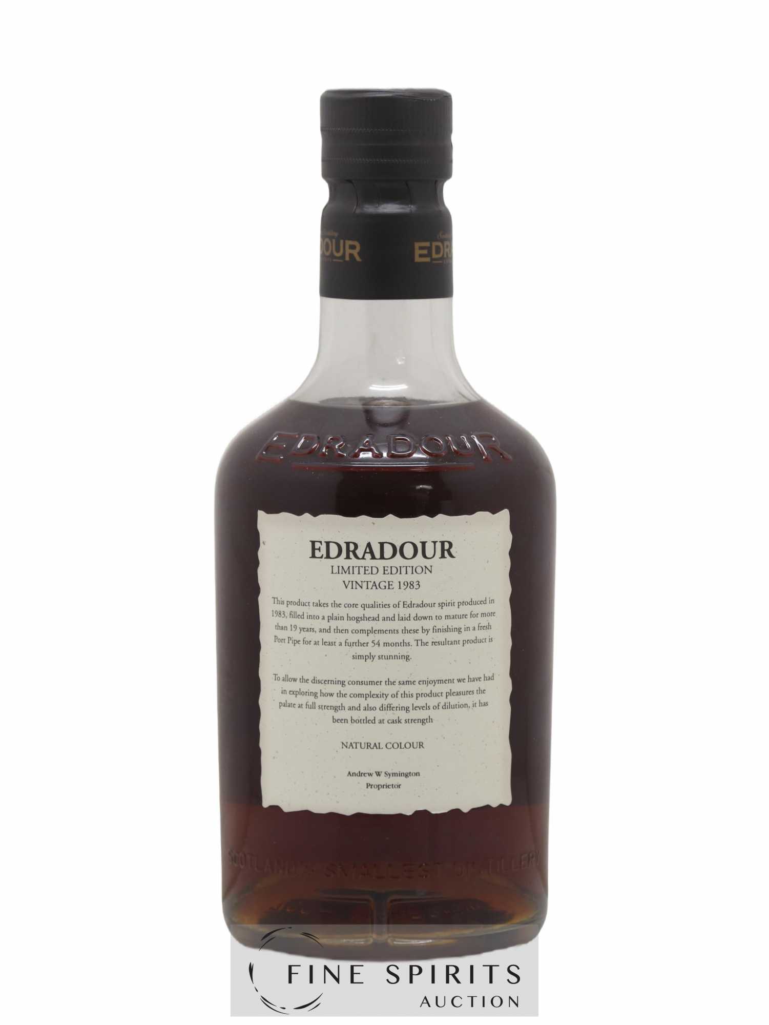 Edradour 24 years 1983 Of. Port Finish Cask n°07-207 - One of 692 - bottled 2007 - Lot of 1 bottle - 2