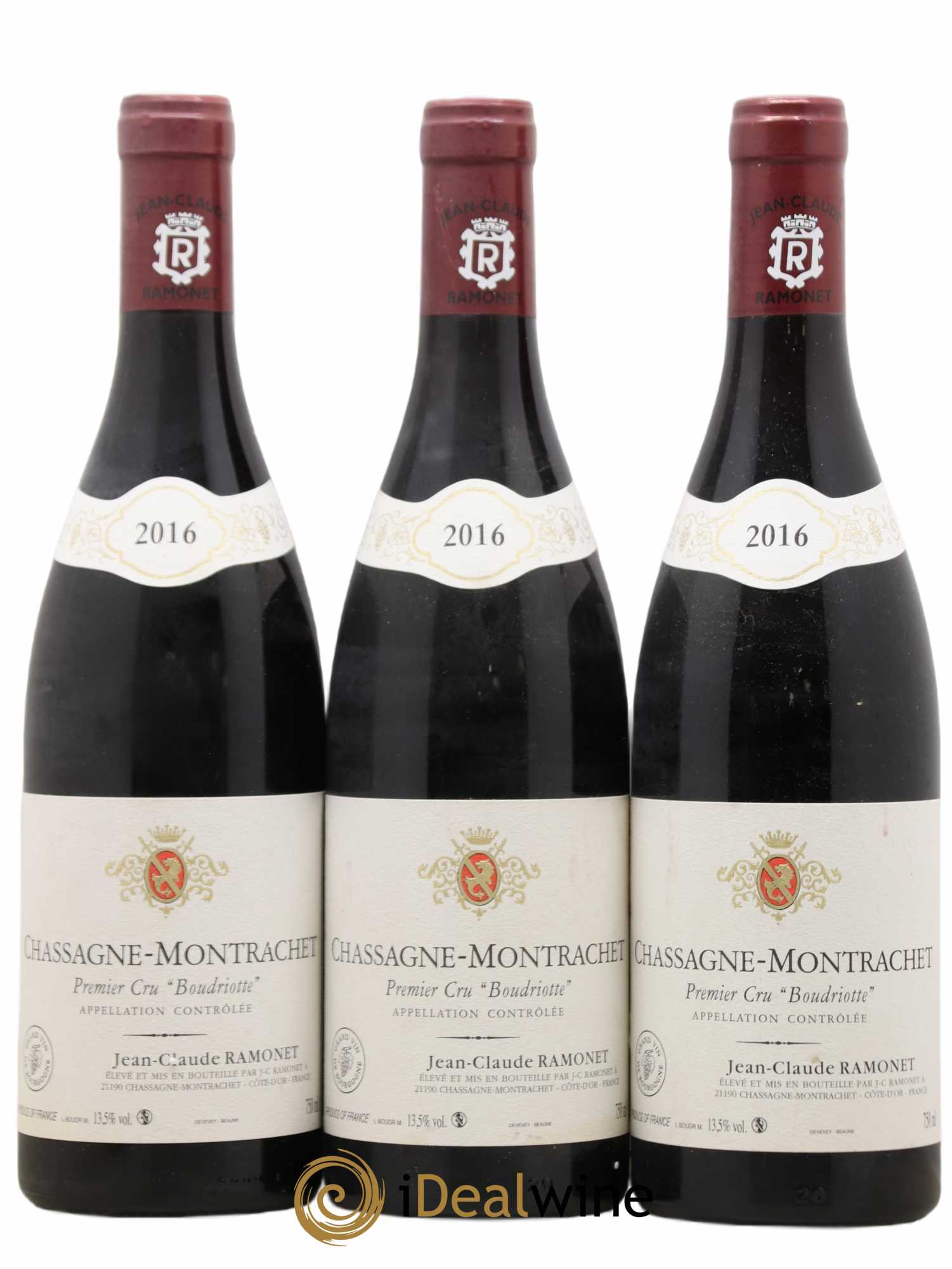 Chassagne-Montrachet 1er Cru Boudriotte Ramonet (Domaine) 2016 - Lot de 3 bouteilles - 0