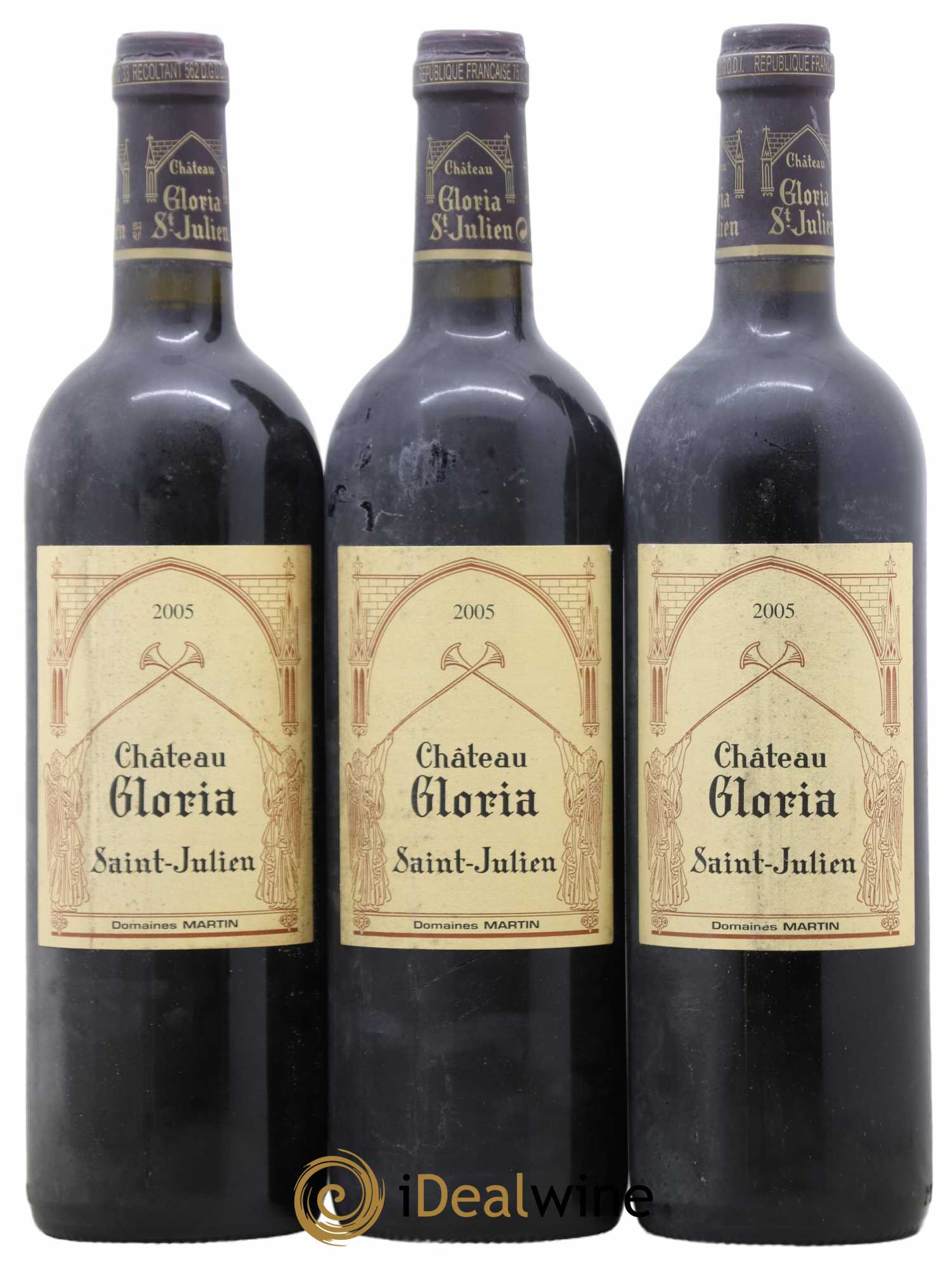 Château Gloria 2005 - Lot de 3 bouteilles - 0