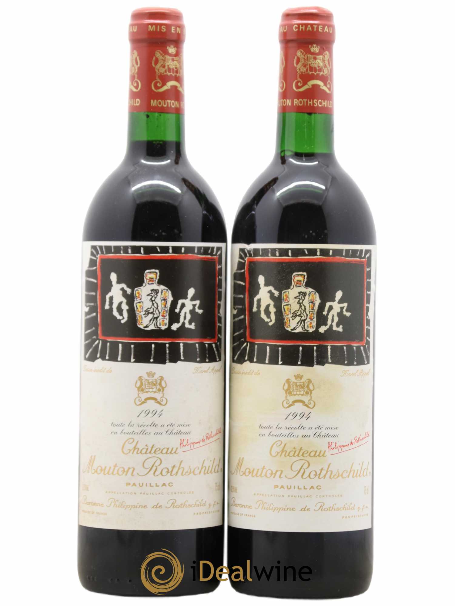 Château Mouton Rothschild 1er Grand Cru Classé 1994 - Lot de 2 bouteilles - 0