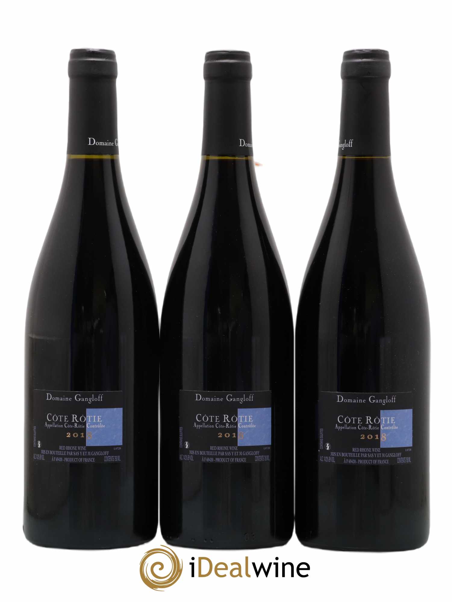 Côte-Rôtie La Barbarine Gangloff (Domaine) 2018 - Lot de 3 bouteilles - 1