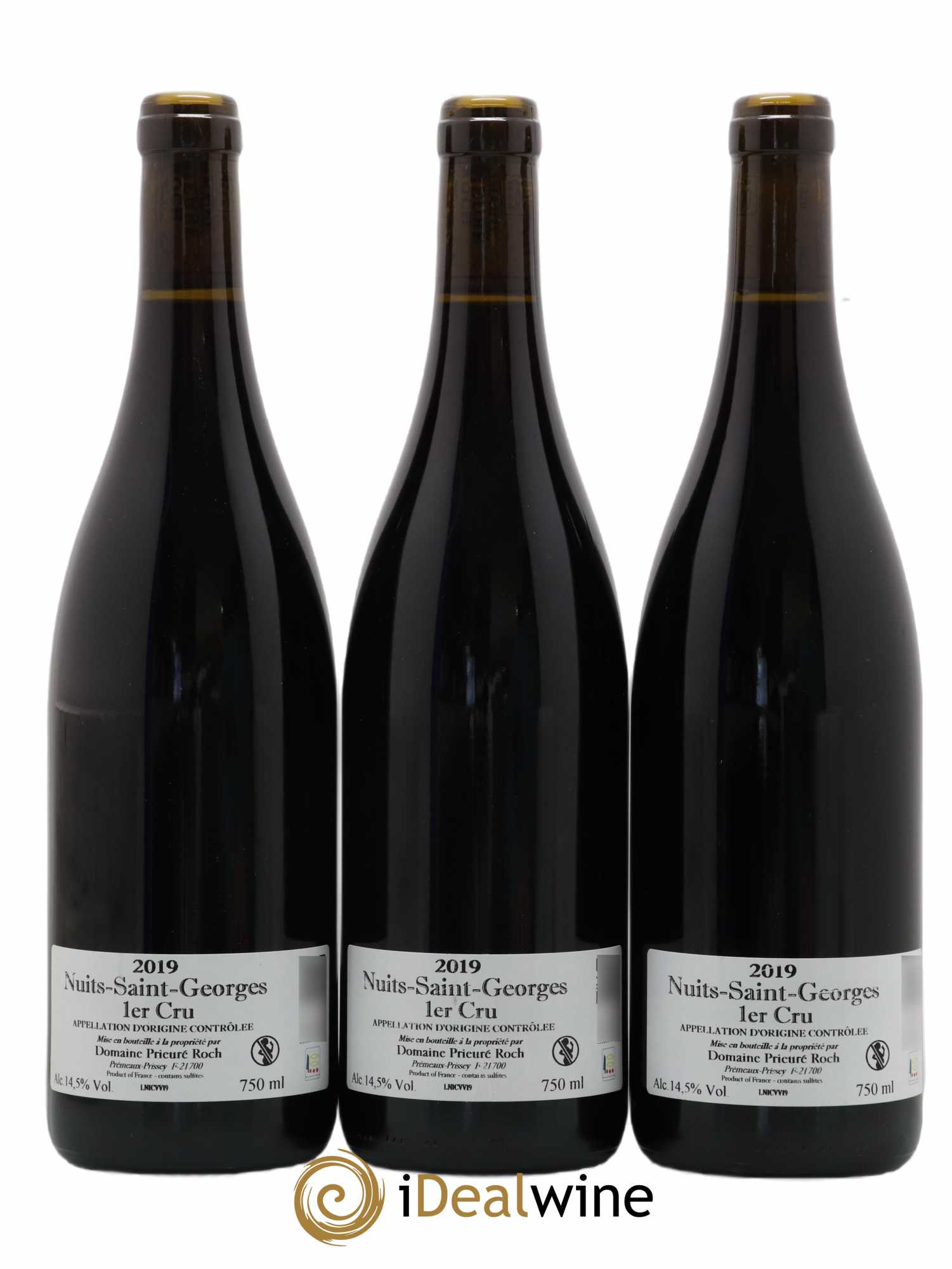 Nuits-Saint-Georges 1er Cru Vieilles Vignes Prieuré Roch 2019 - Lot de 3 bouteilles - 1