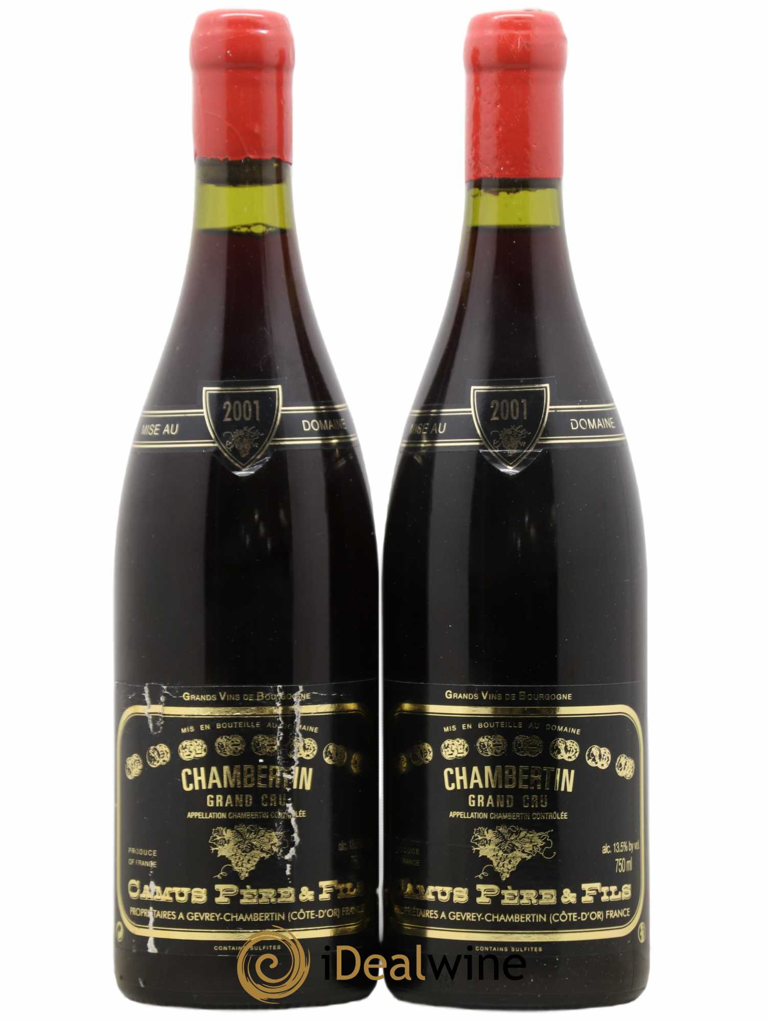 Chambertin Grand Cru Camus Père et Fils (Domaine) 2001 - Lot de 2 bouteilles - 0