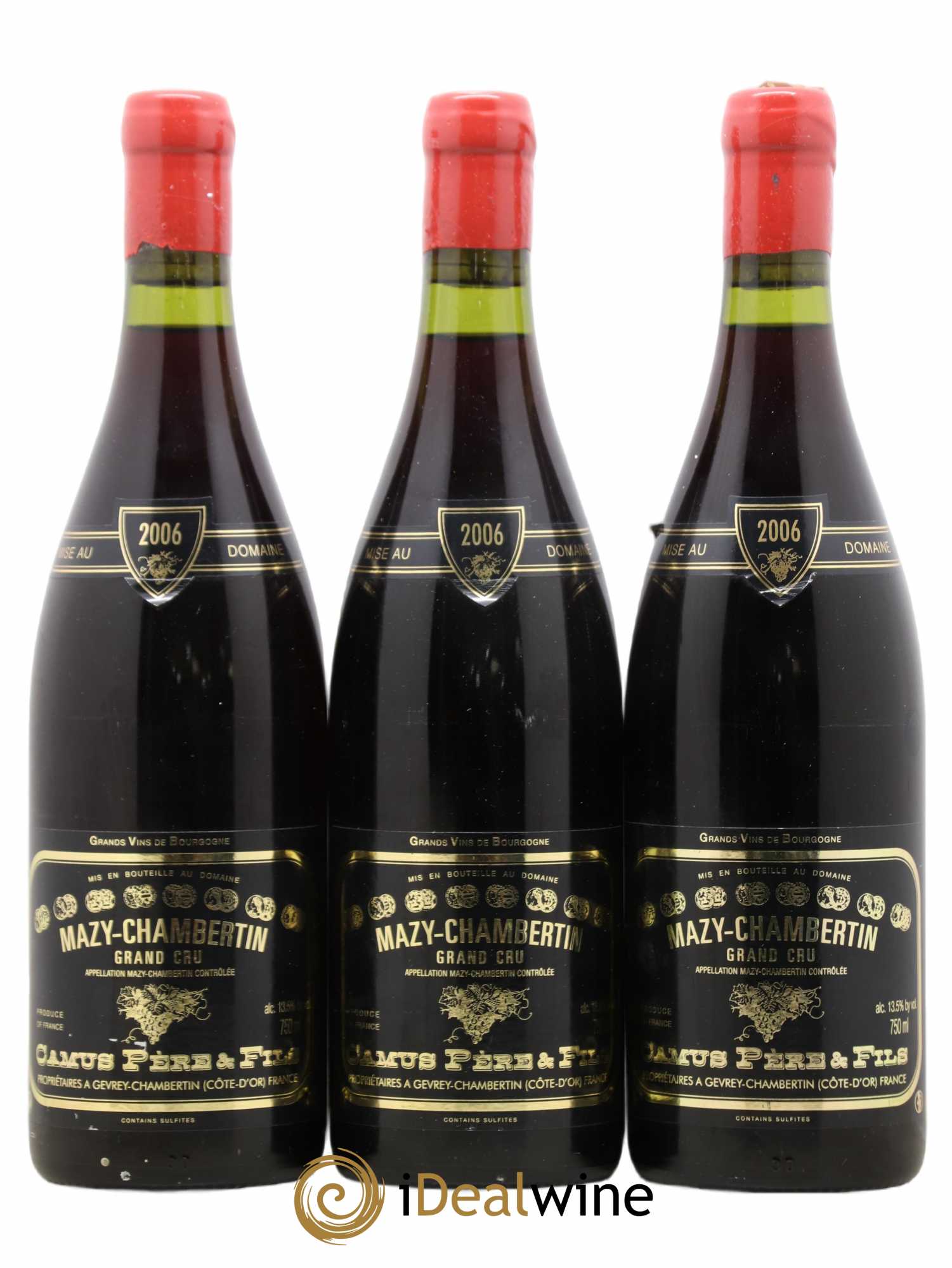 Mazis-Chambertin Grand Cru Camus Père et Fils (Domaine) 2006 - Posten von 3 Flaschen - 0