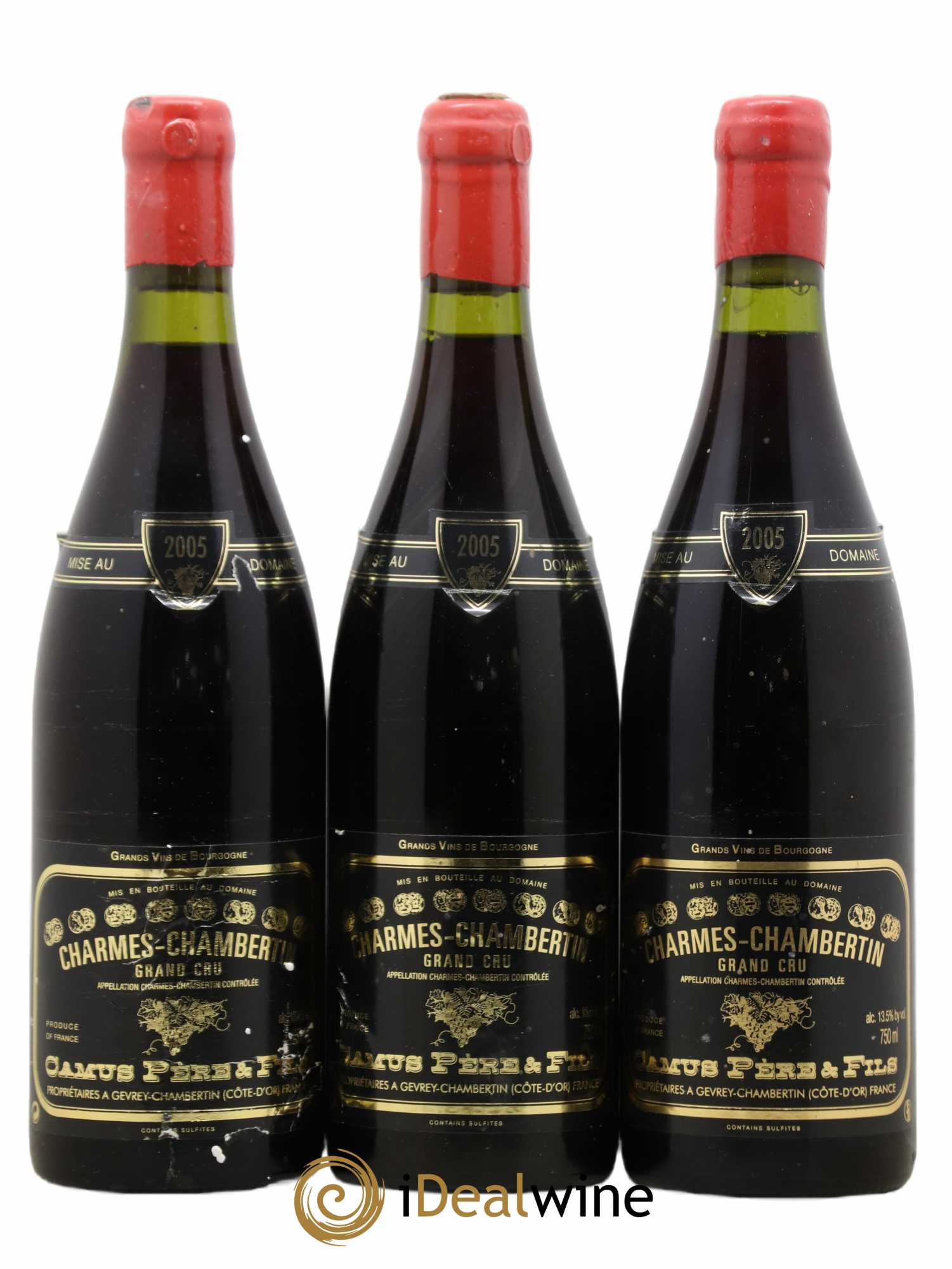 Charmes-Chambertin Grand Cru Camus Père et Fils (Domaine) 2005 - Lot de 3 bouteilles - 0