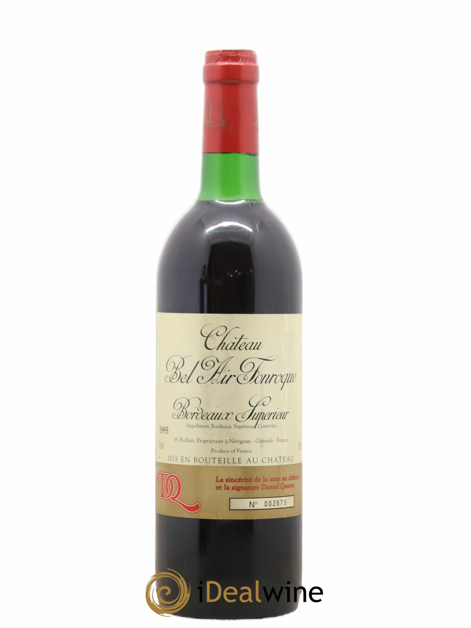 Château de Bel-Air Fonroque 1995 - Lot de 1 bouteille - 0