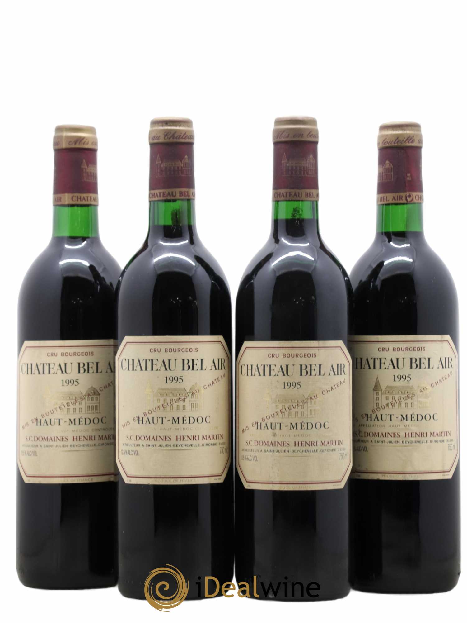 Château Bel Air (sans prix de réserve) 1995 - Lot de 4 bouteilles - 0