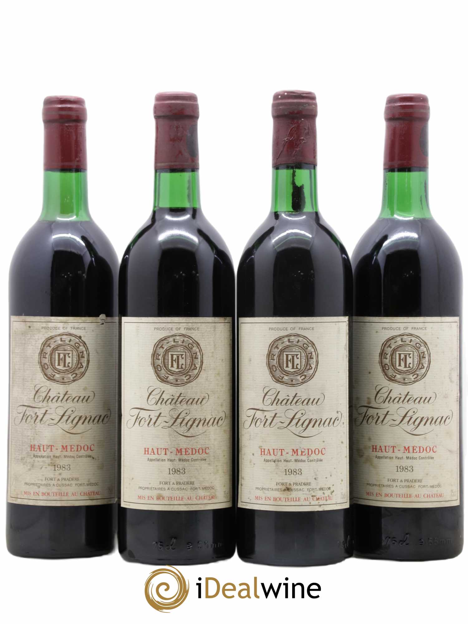 Bordeaux Haut-Médoc Château Fort Lignac 1983 - Posten von 4 Flaschen - 0
